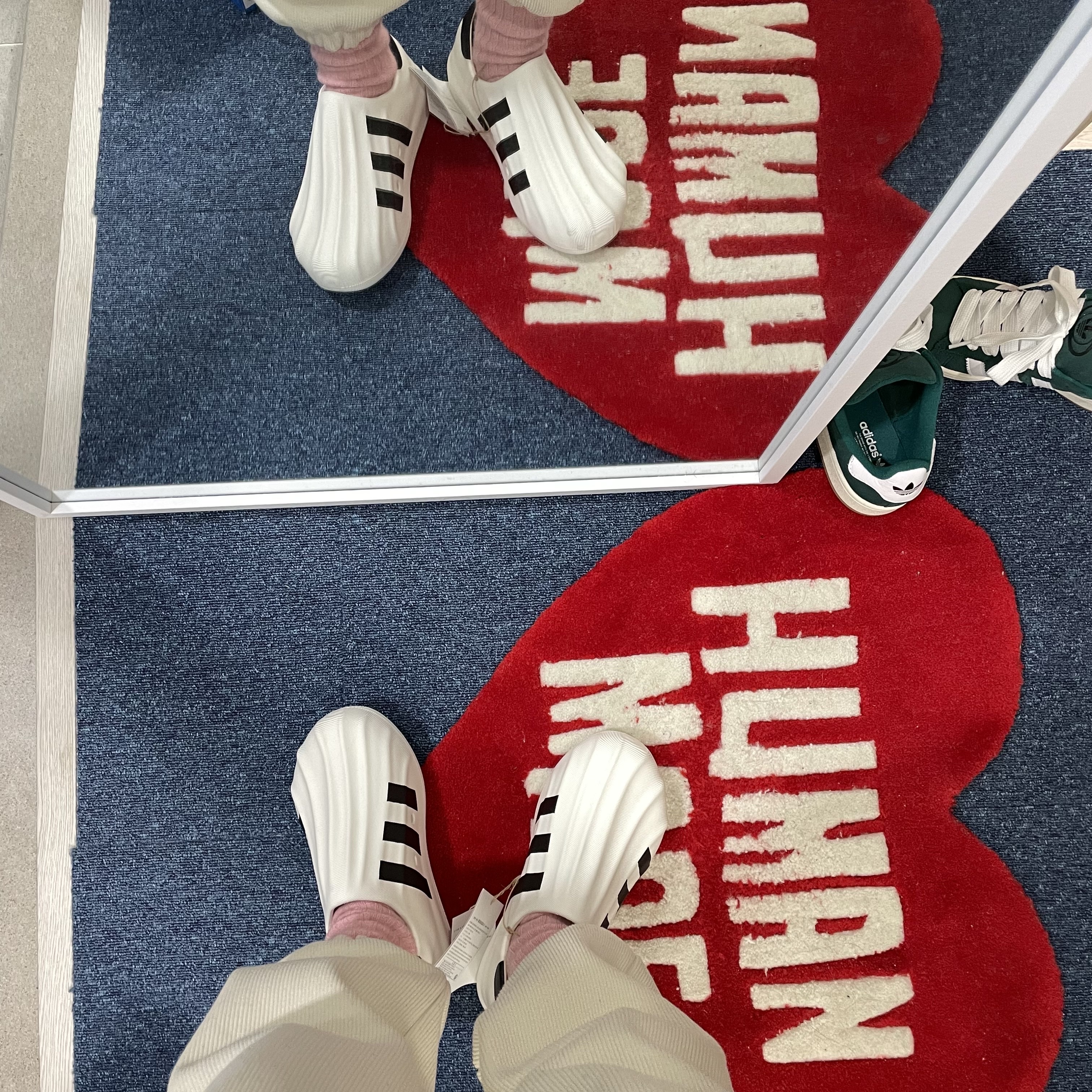 Adidas Adifom Superstar Core White 착용 스타일 - 3
