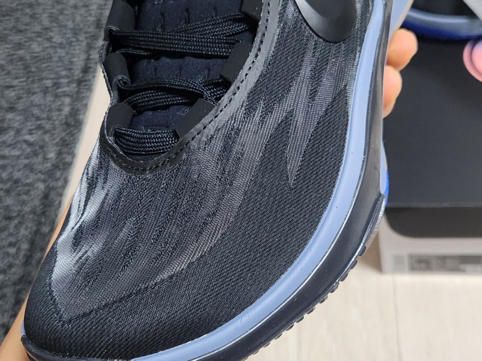 Nike Air Zoom GT Cut 2 Black Racer Blue 착용 스타일 - 1