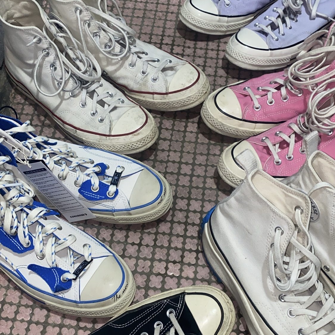 Converse x Ader Error Chuck 70 High White, Converse Chuck 70 Hi Black 착용 스타일