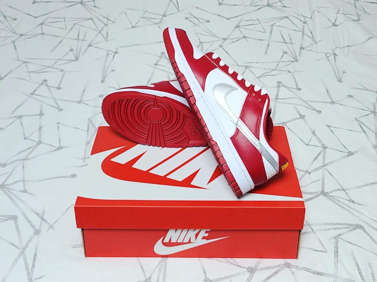 Nike Dunk Low Retro Gym Red 착용 스타일 - 4