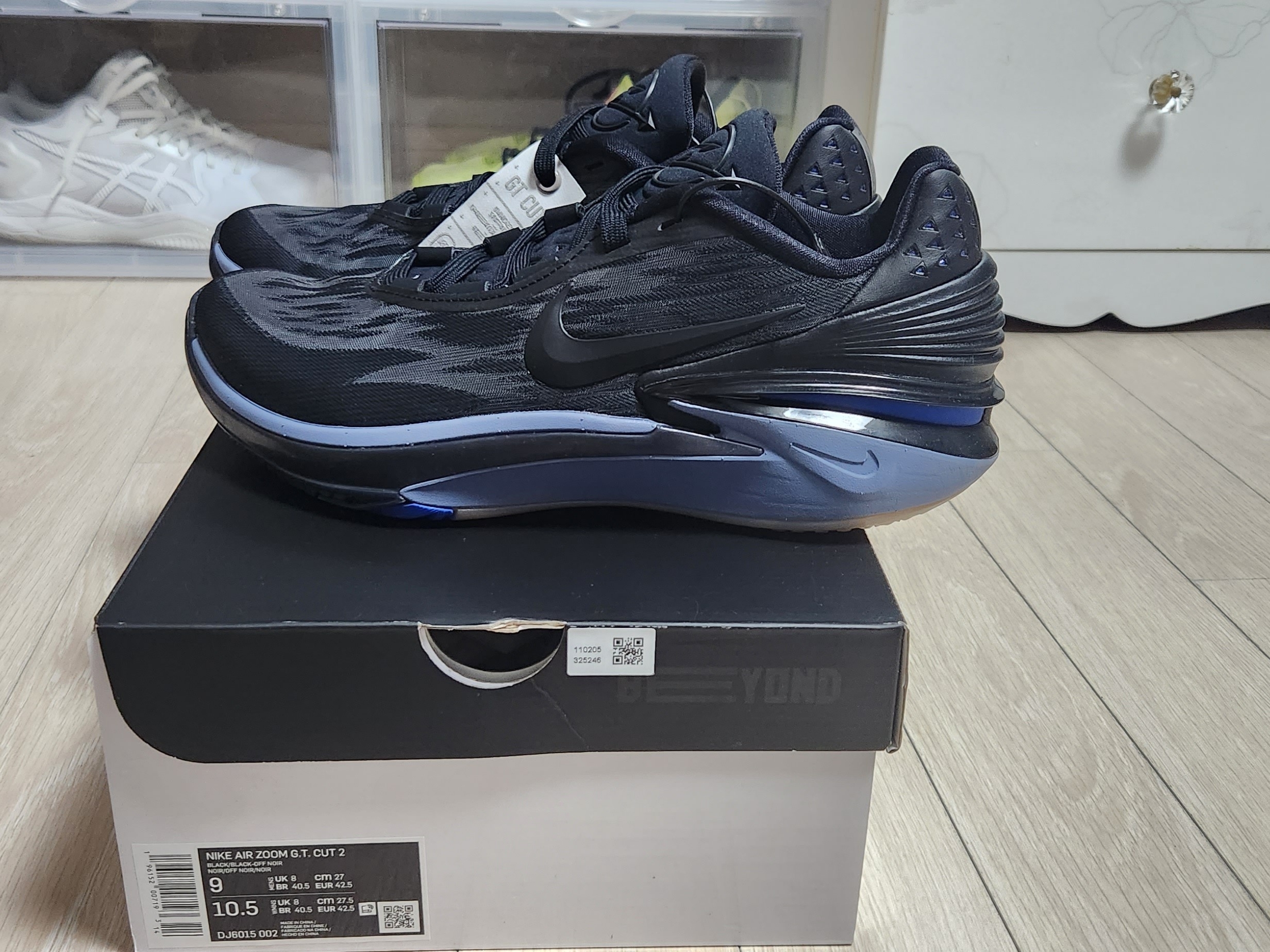 Nike Air Zoom GT Cut 2 Black Racer Blue 착용 스타일 - 5