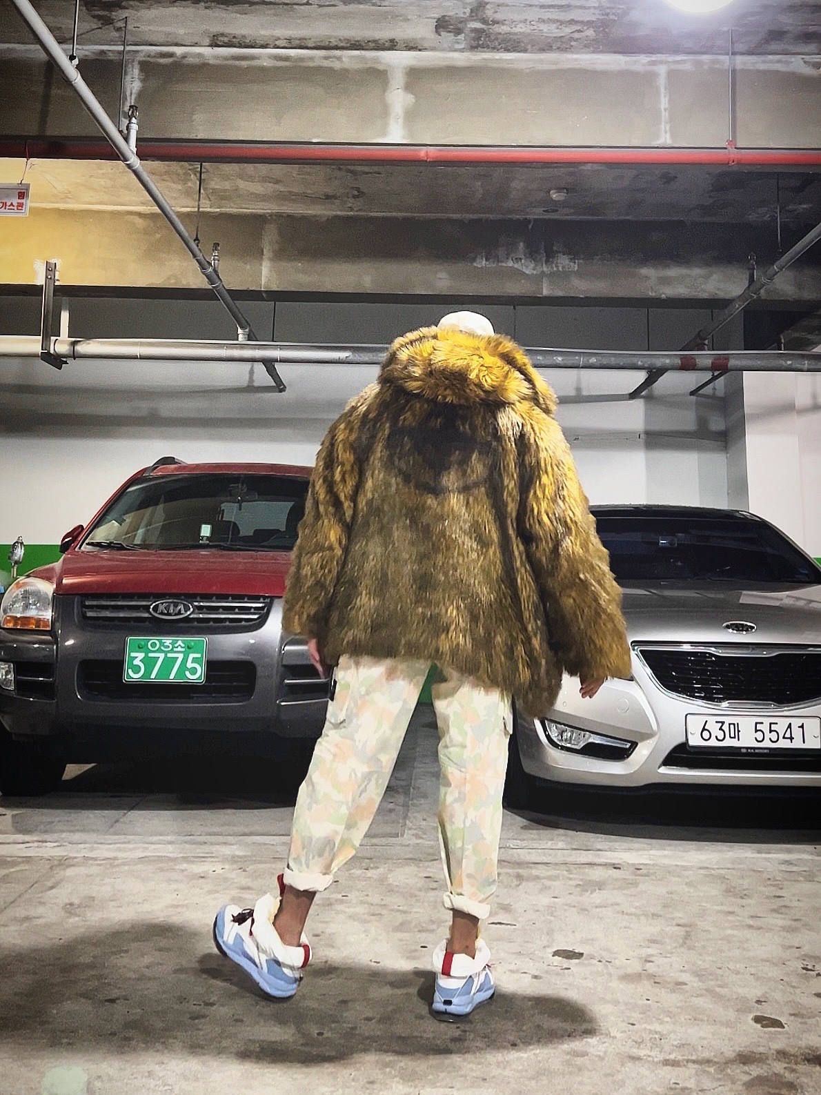 Supreme x Stone Island Reactive Ice Camo Ripstop Camp Cap Tan - 22SS, Supreme x Stone Island Reactive Ice Camo Ripstop Jacket Tan - 22SS 착용 스타일 - 1