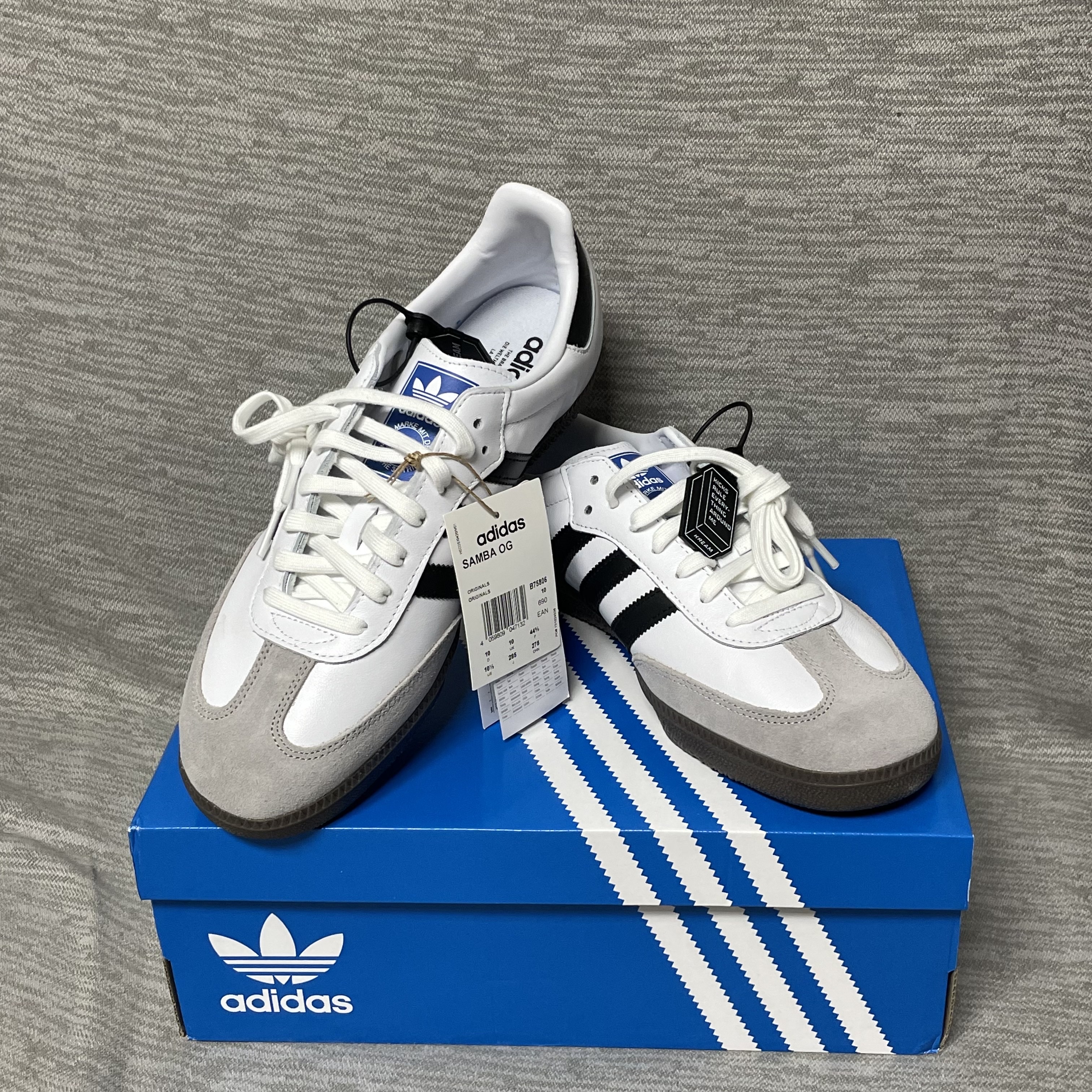 Adidas Samba OG Cloud White 착용 스타일 - 1