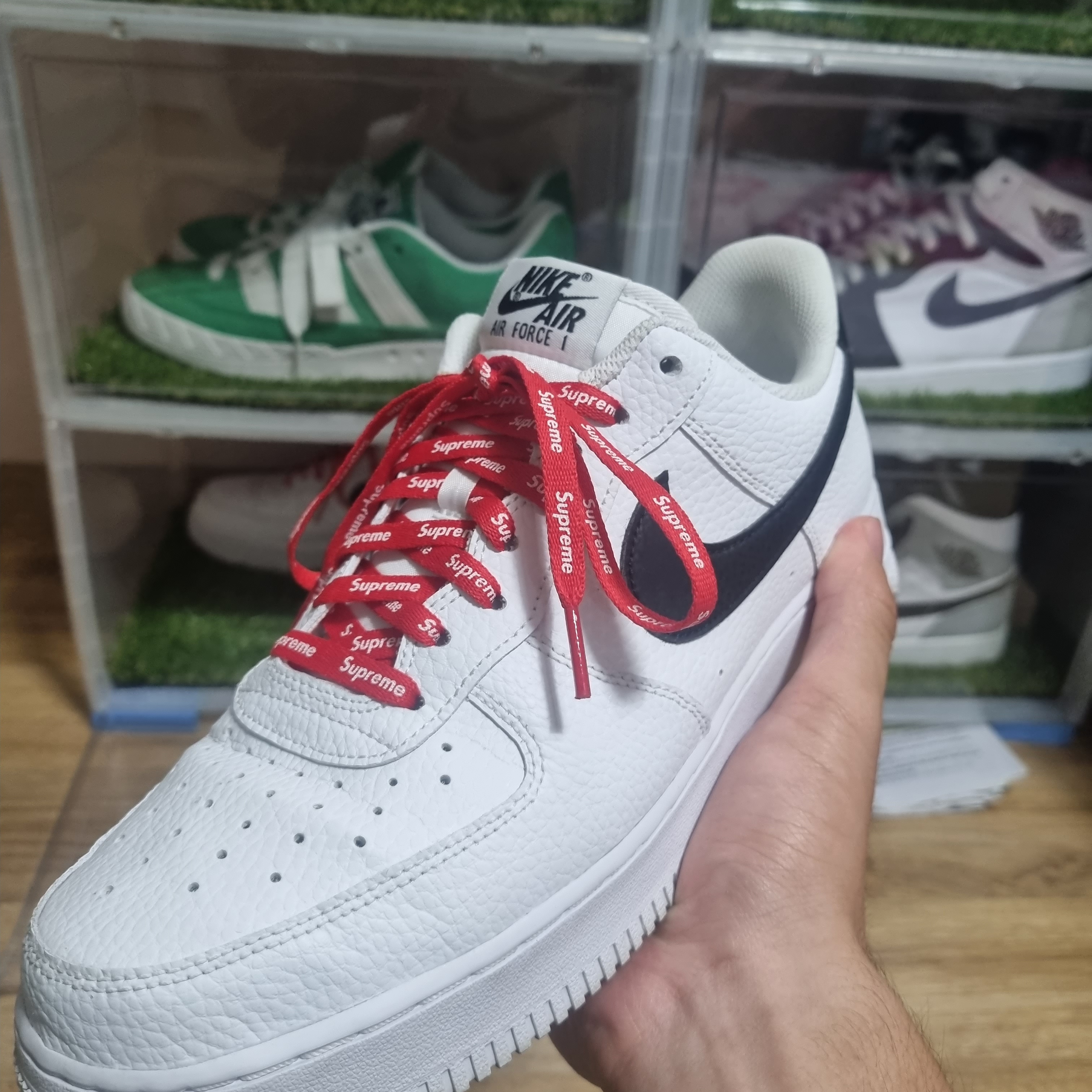 Nike Air Force 1 '07 White Black 착용 스타일 - 3