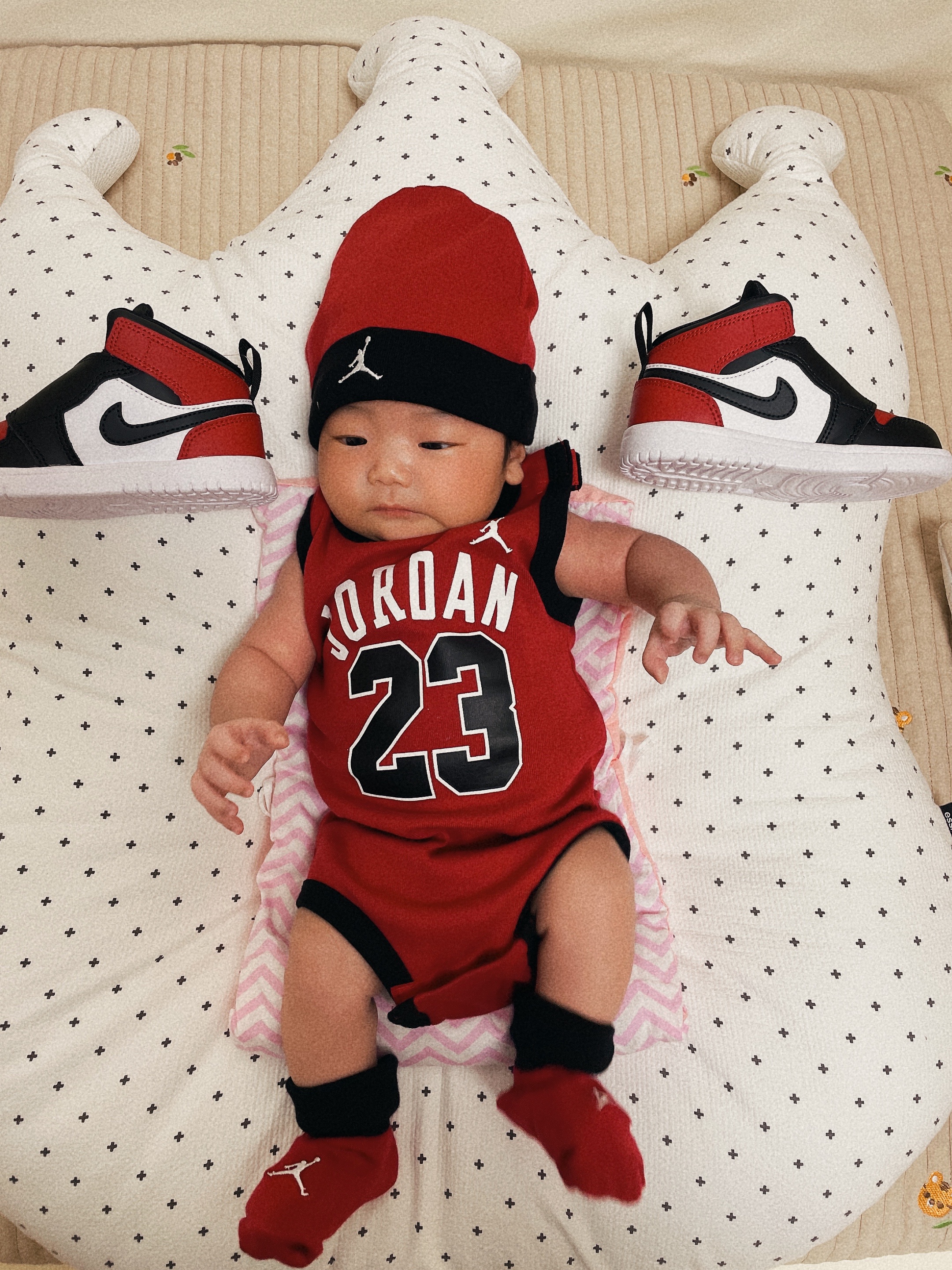 (TD) Sky Jordan 1 Bred Toe 착용 스타일 - 2