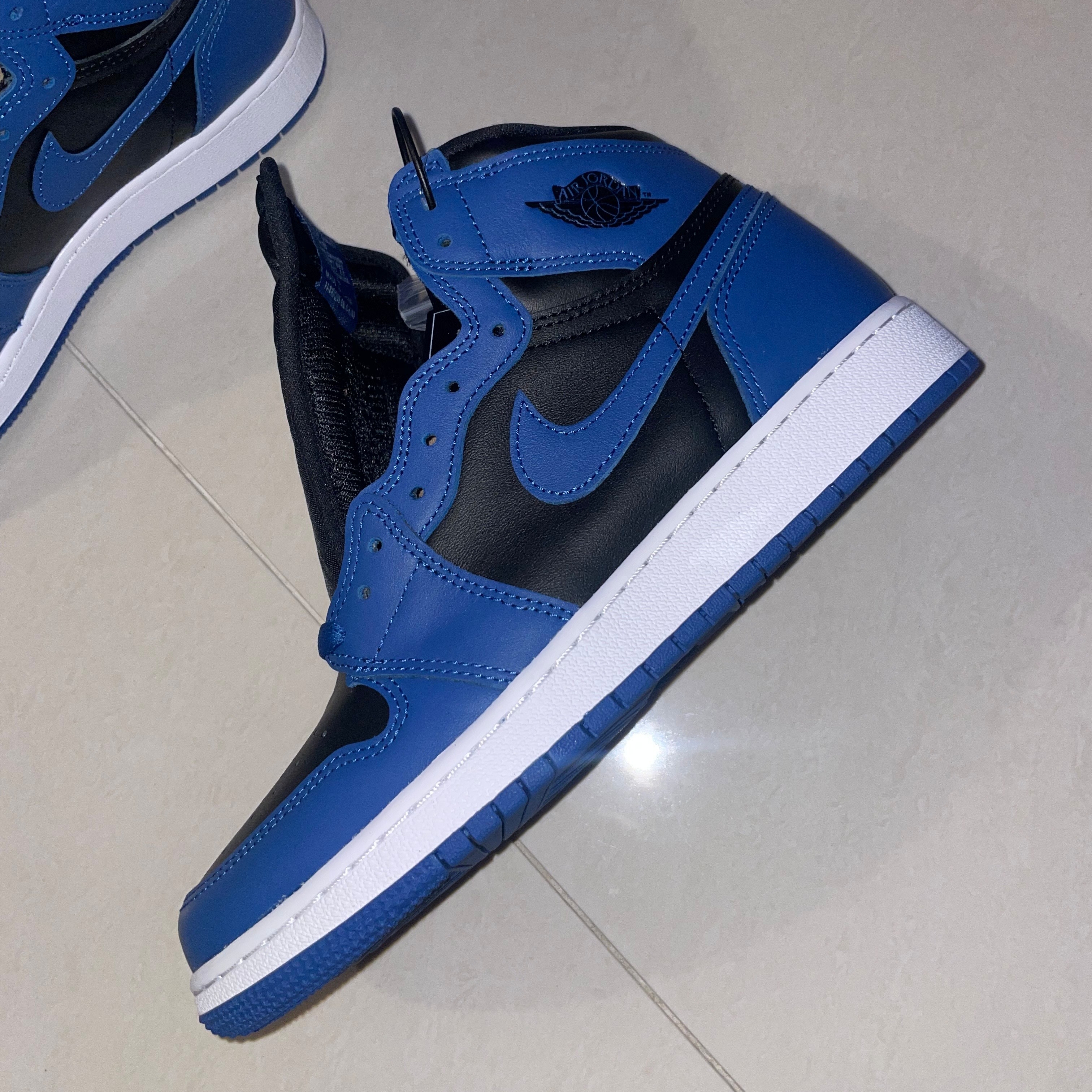 (GS) Jordan 1 Retro High OG Dark Marina Blue 착용 스타일 - 1