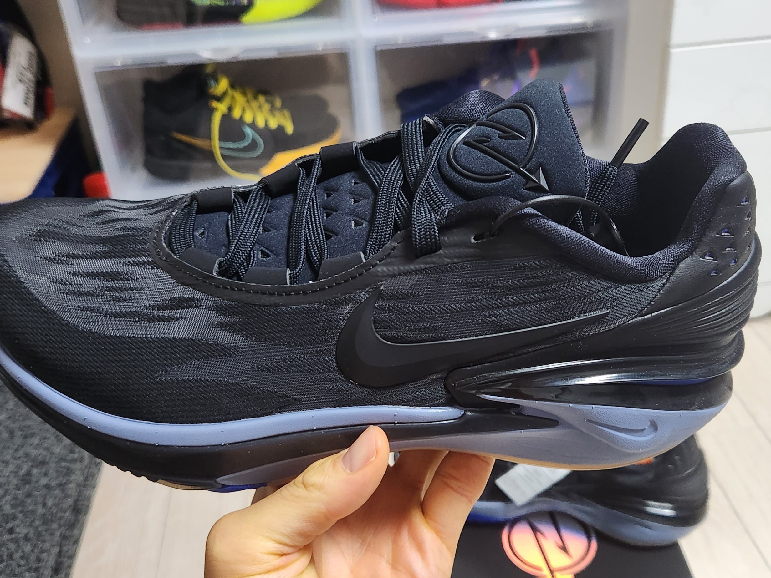 Nike Air Zoom GT Cut 2 Black Racer Blue 착용 스타일 - 4