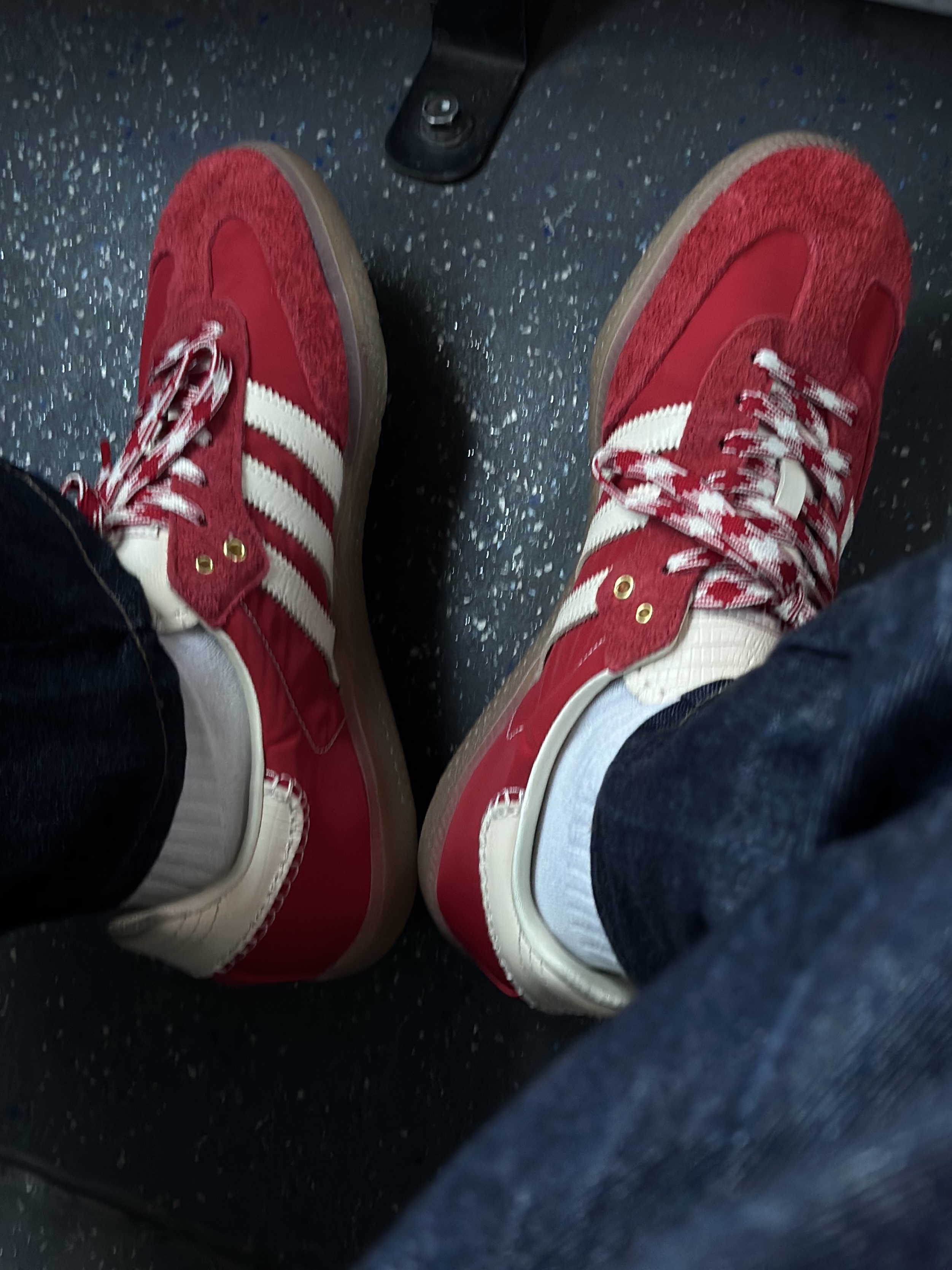 Adidas x Wales Bonner Samba Collegiate Orange 착용 스타일 - 1