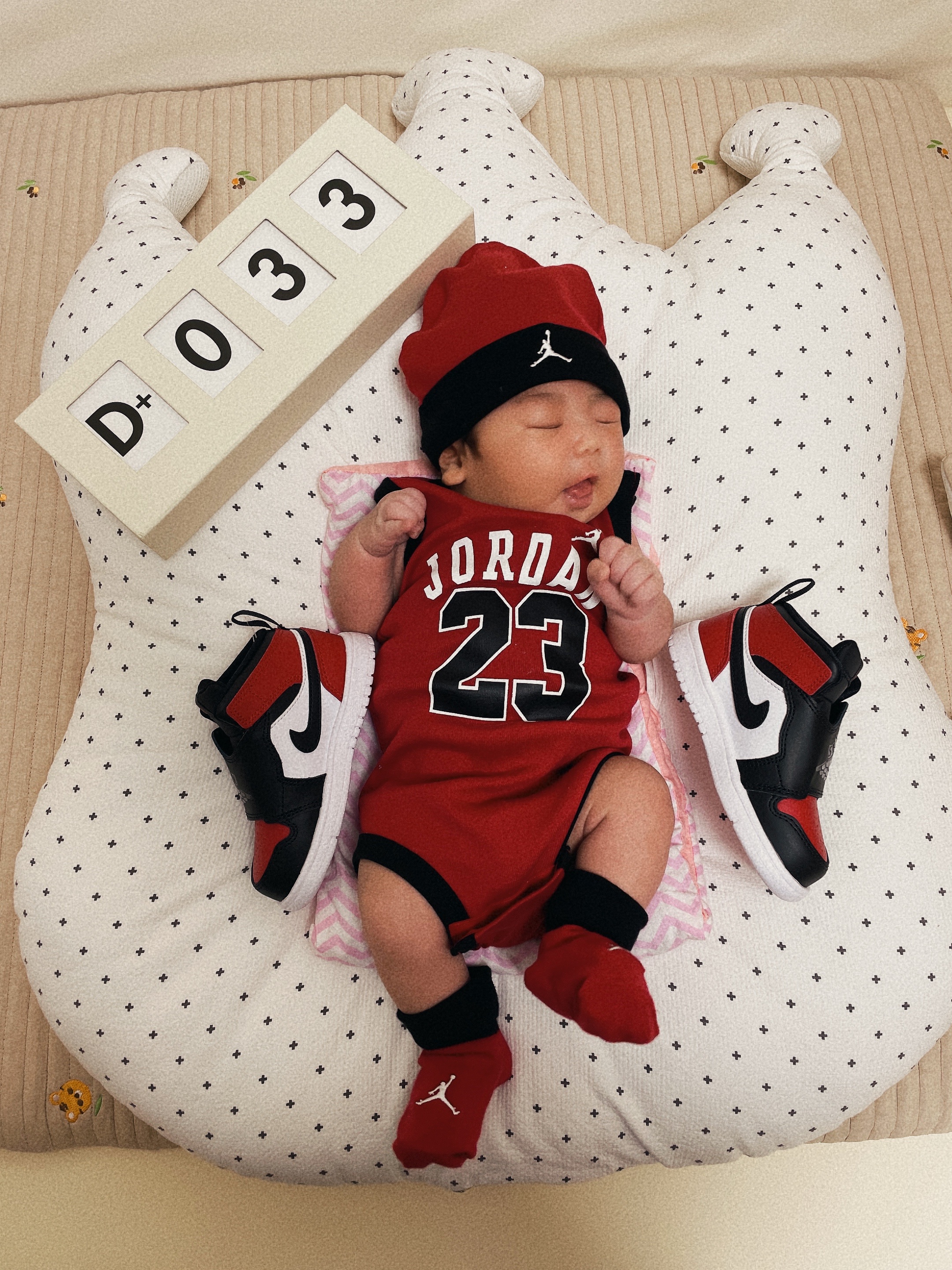 (TD) Sky Jordan 1 Bred Toe 착용 스타일 - 1