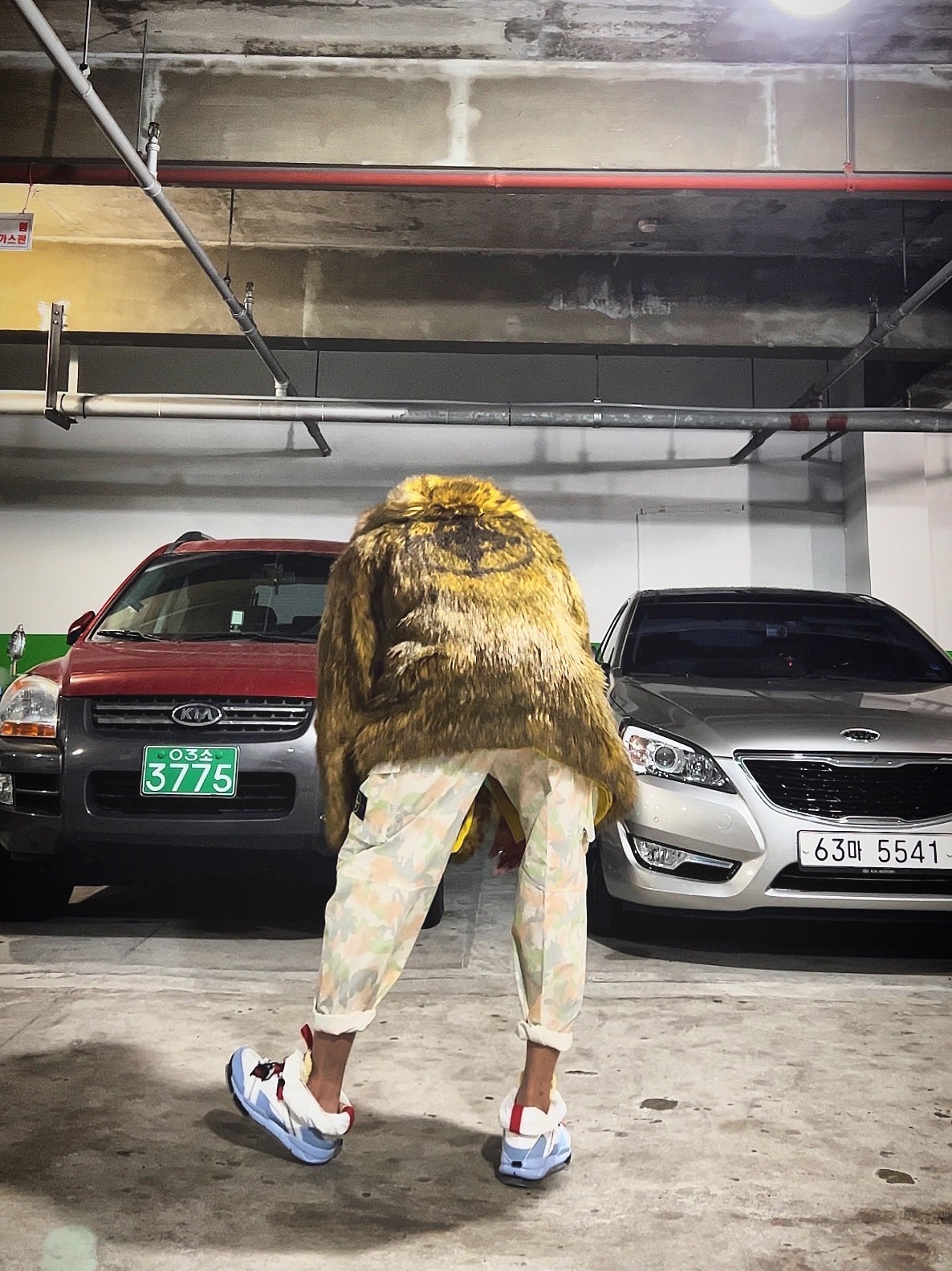 Supreme x Stone Island Reactive Ice Camo Ripstop Camp Cap Tan - 22SS, Supreme x Stone Island Reactive Ice Camo Ripstop Jacket Tan - 22SS 착용 스타일 - 2