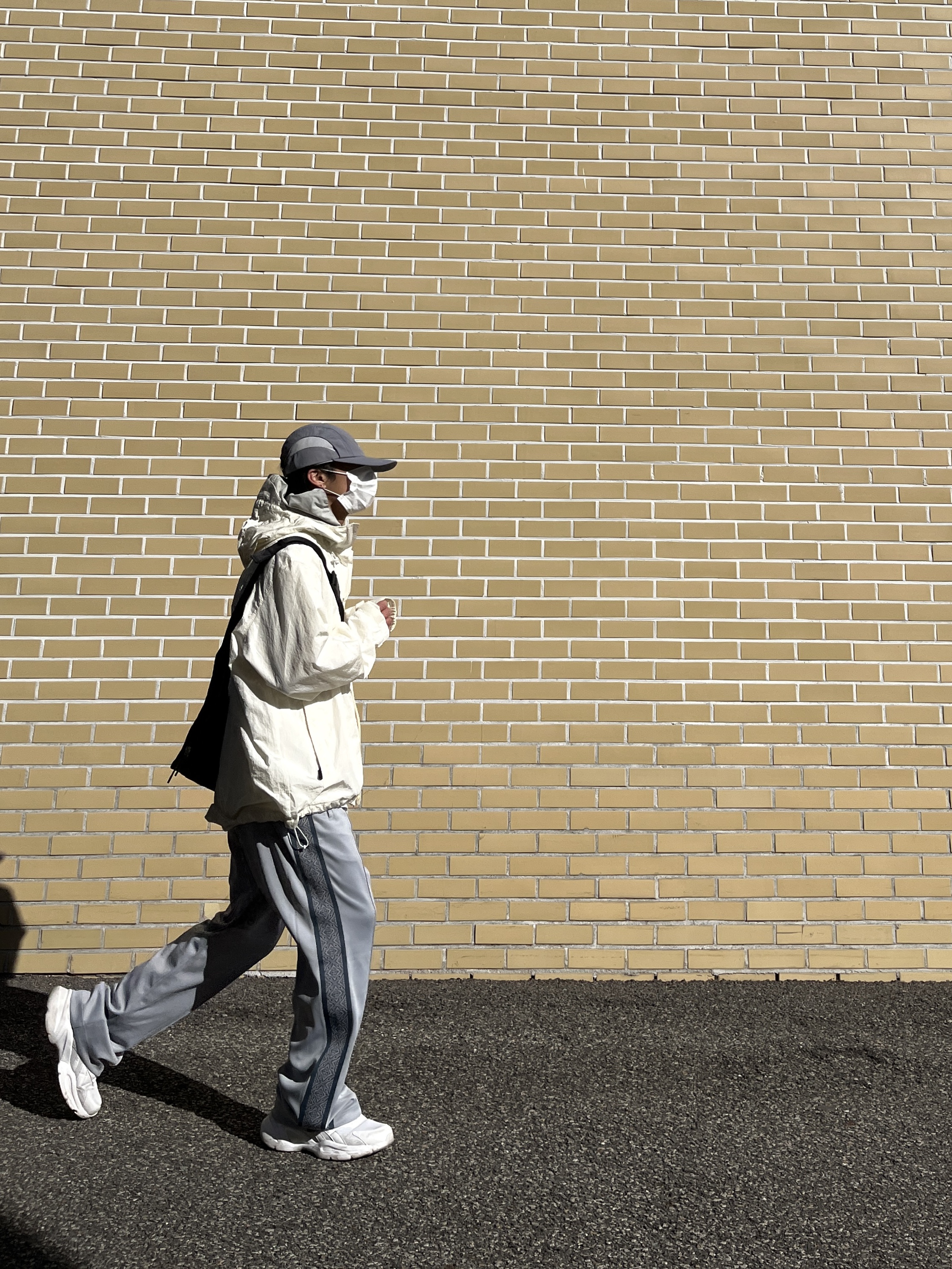 Sansan Gear Nylon Wing Cap Grey - 22FW 착용 스타일 - 1