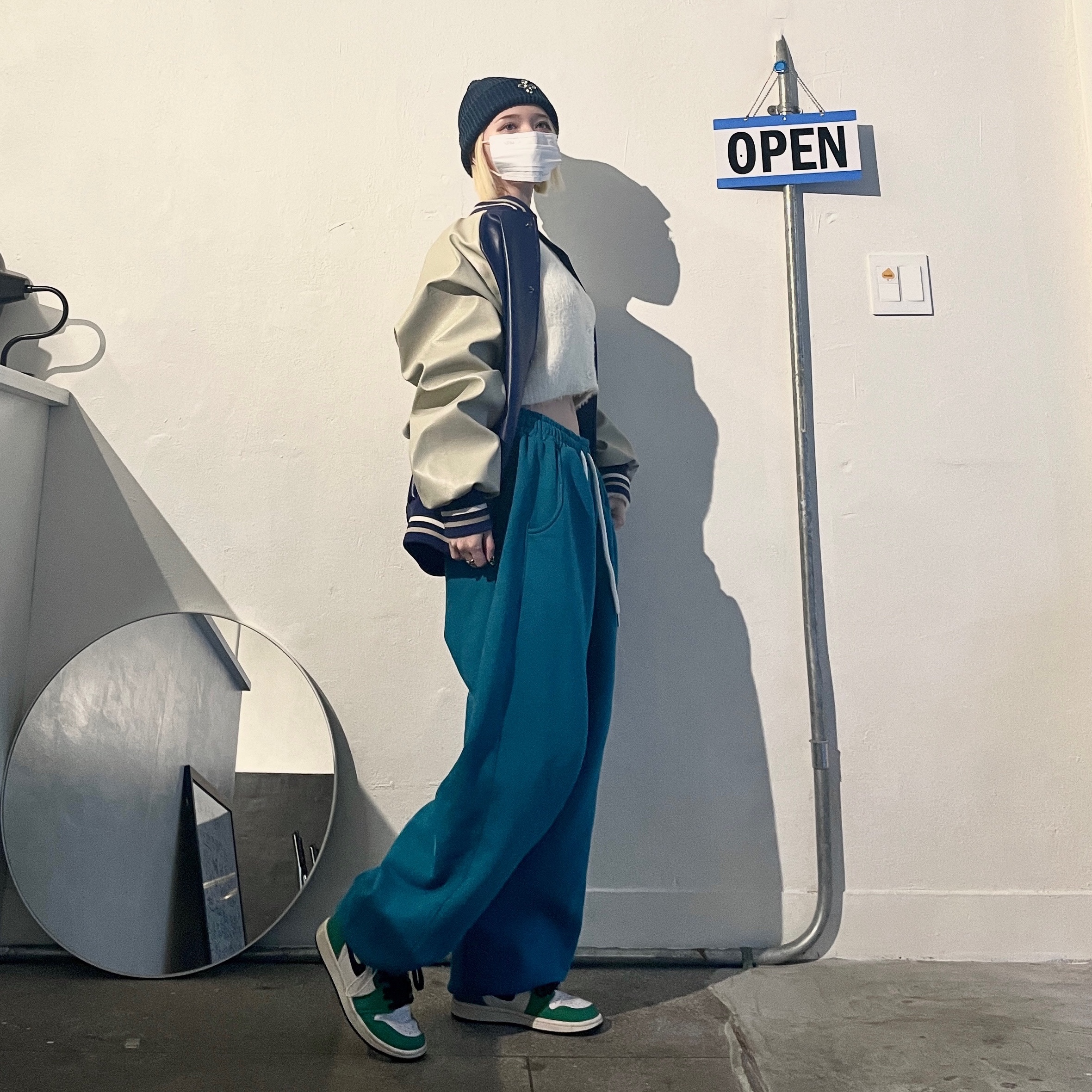 (W) Jordan 1 Retro High OG Lucky Green 착용 스타일 - 2