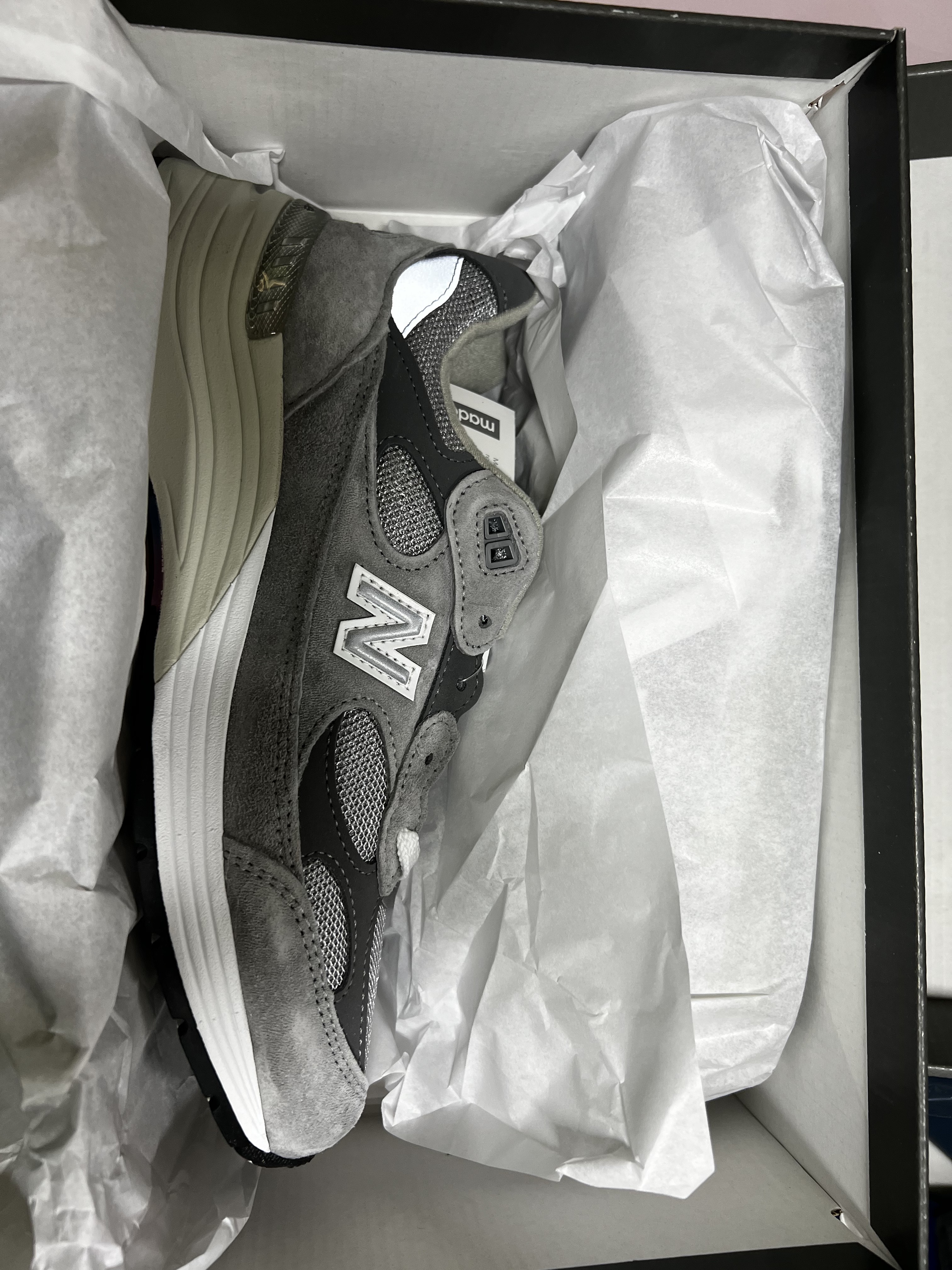 New Balance 992 Made in USA Grey - D Standard 착용 스타일