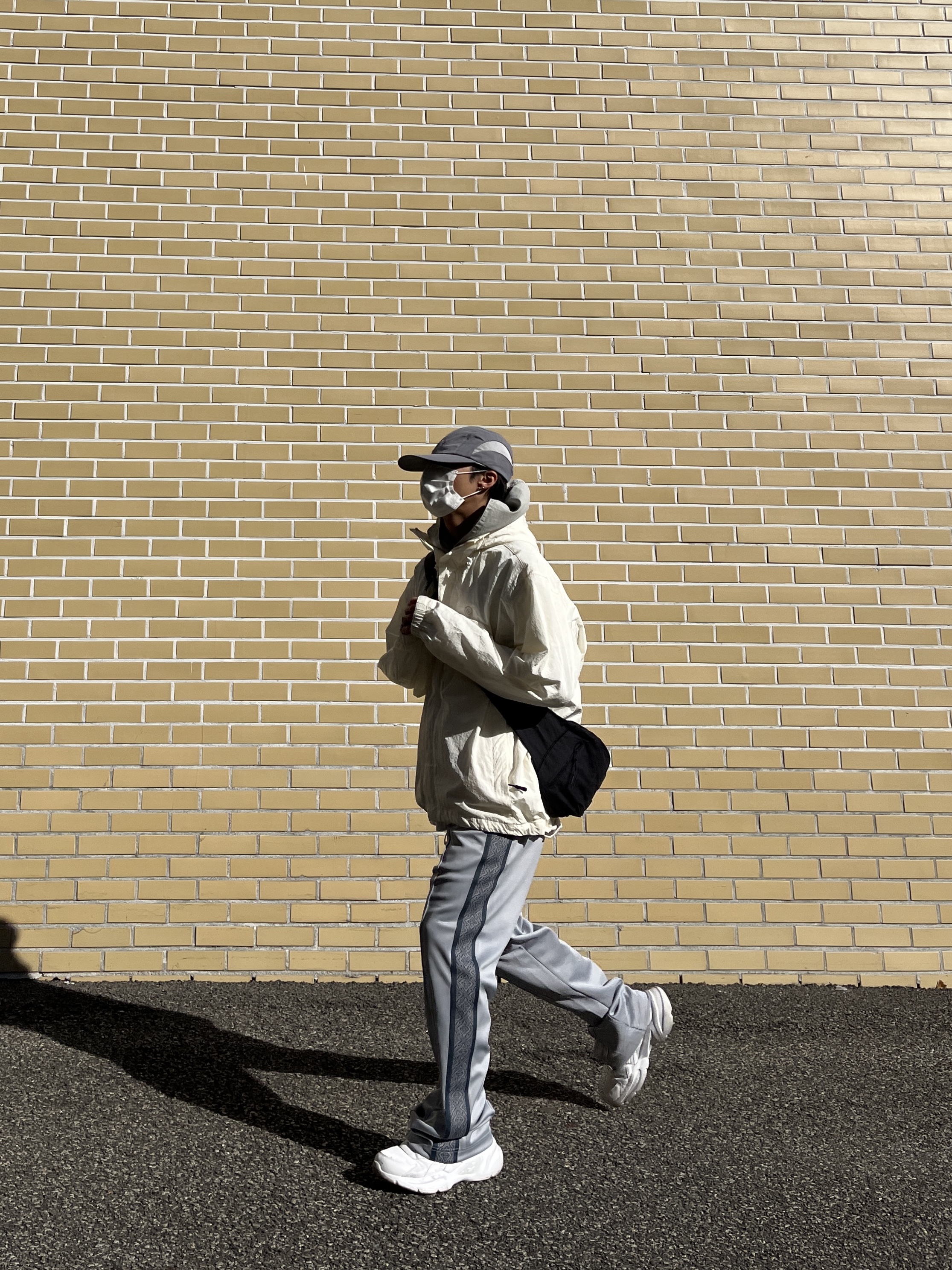 Sansan Gear Nylon Wing Cap Grey - 22FW 착용 스타일 - 3