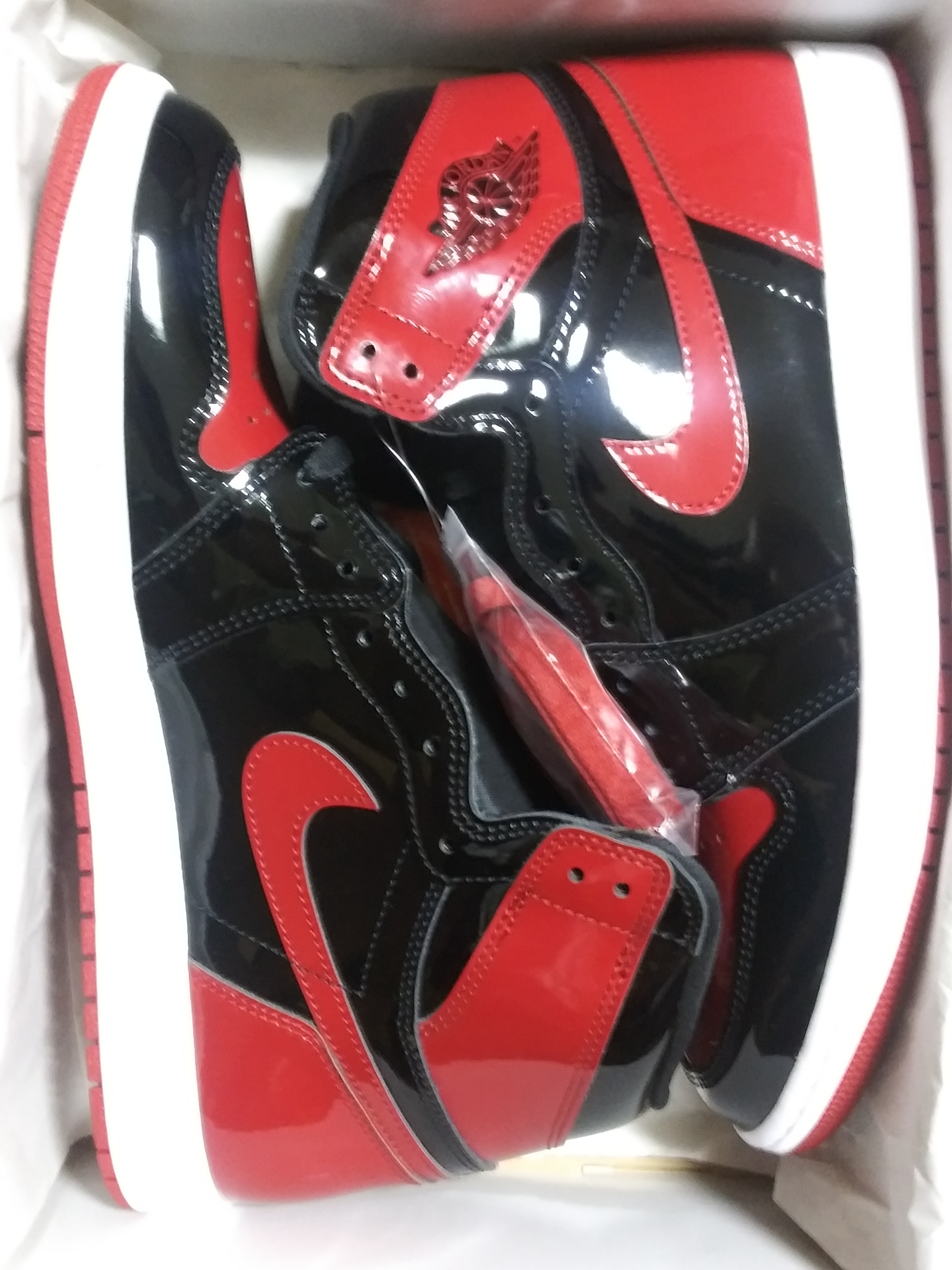 Jordan 1 Retro High OG Patent Bred 착용 스타일