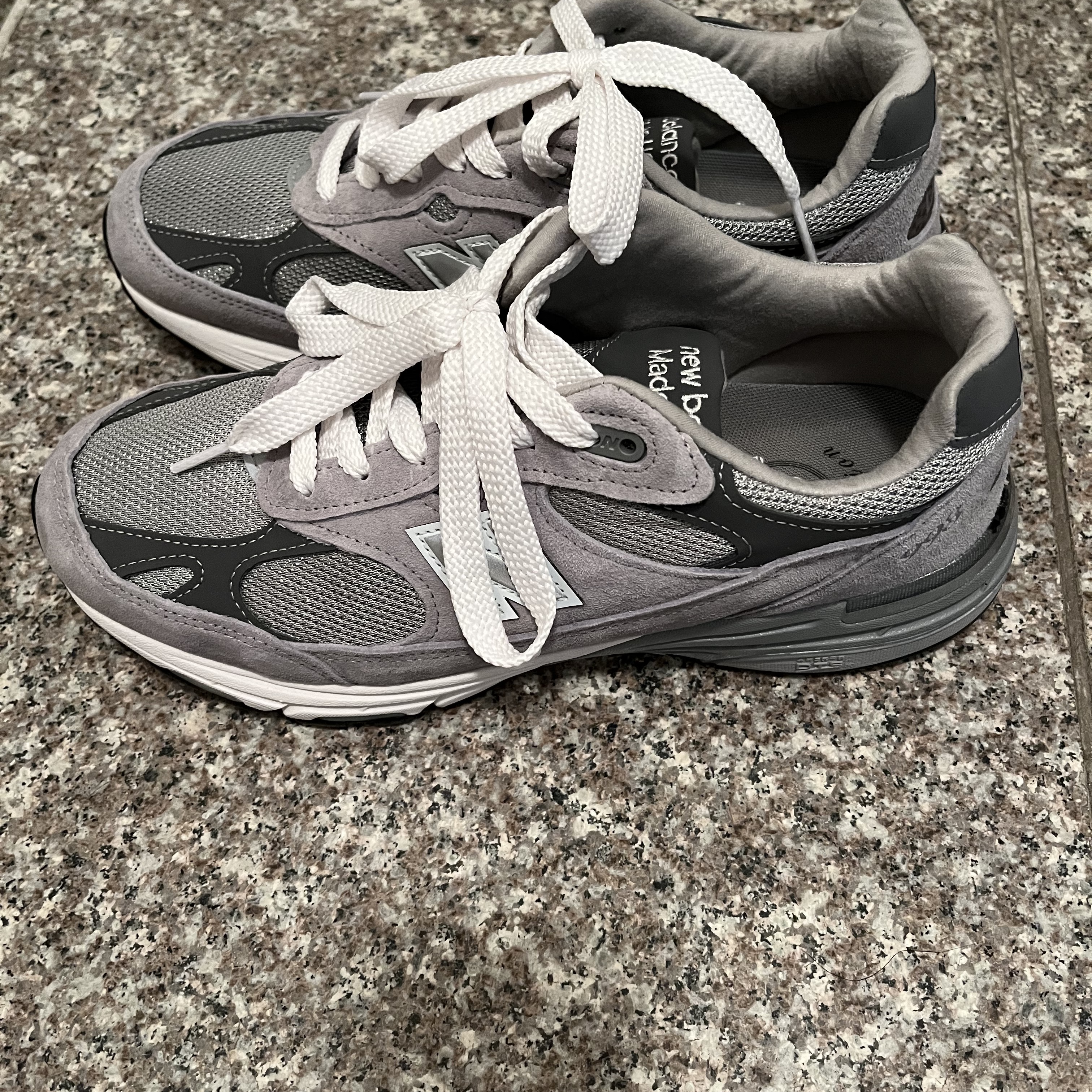 New Balance 993 Made in USA Grey - D Standard 착용 스타일