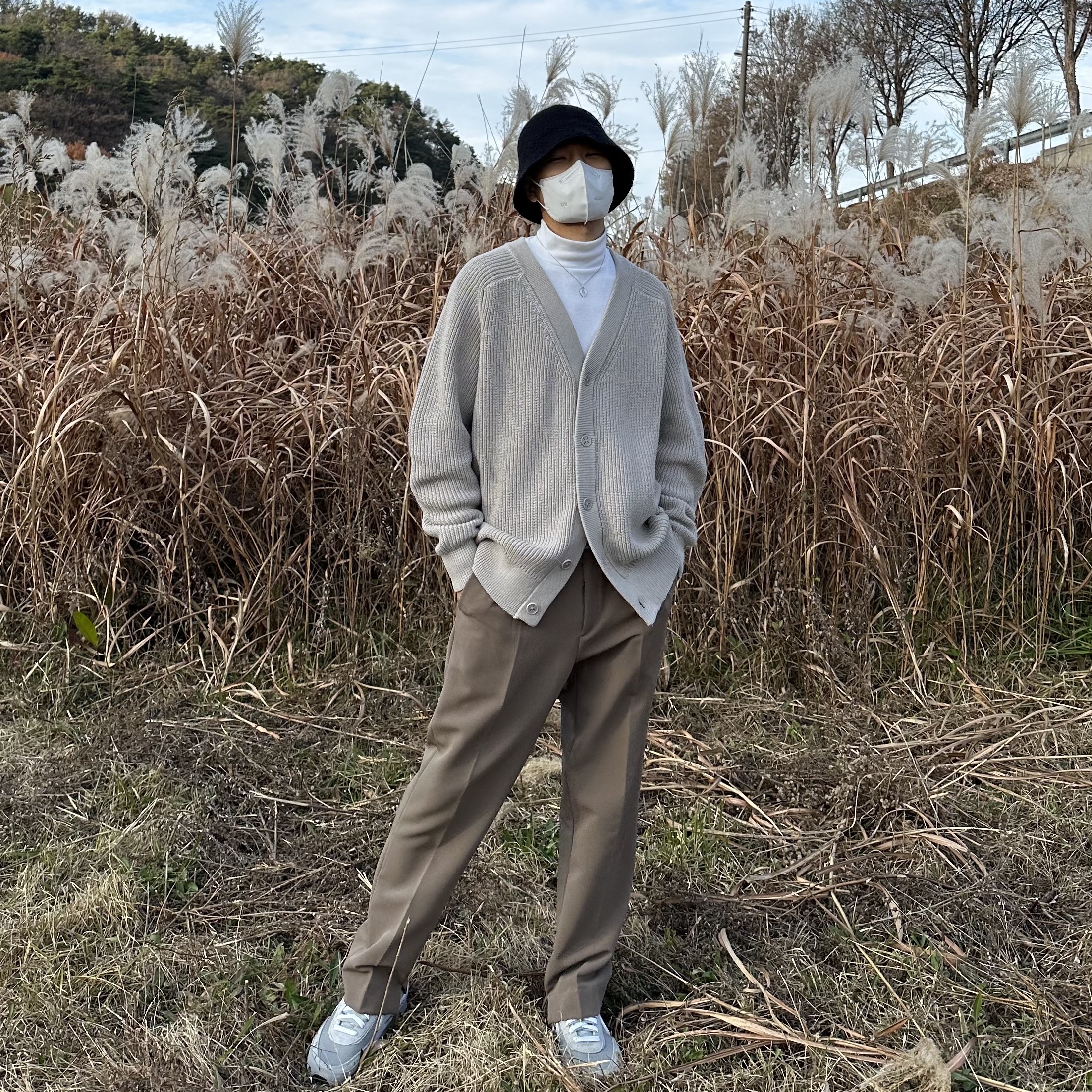 Nike x Sacai x Fragment LDWaffle Light Smoke Grey 착용 스타일