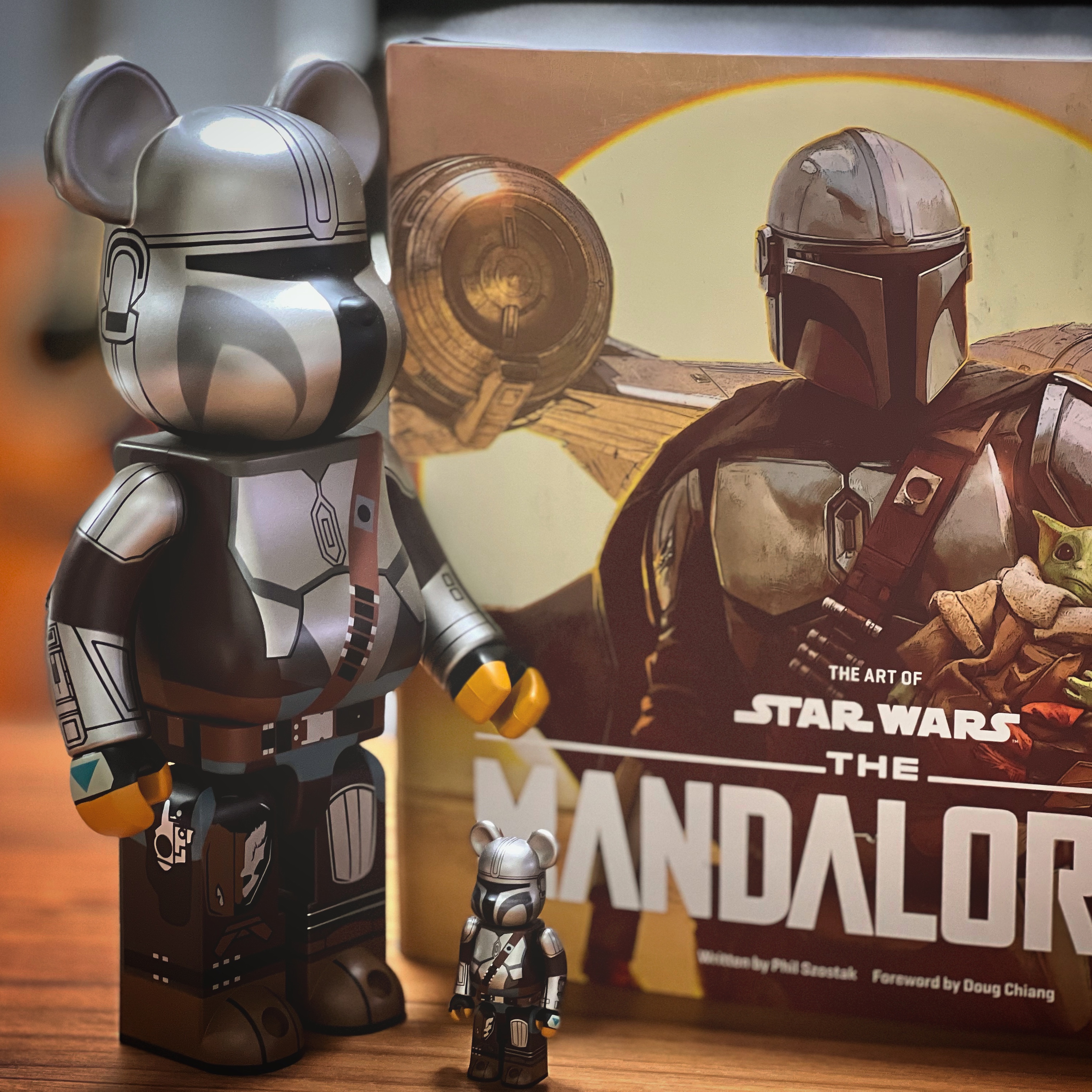 Bearbrick Star Wars The Mandalorian 100% & 400% Set 착용 스타일