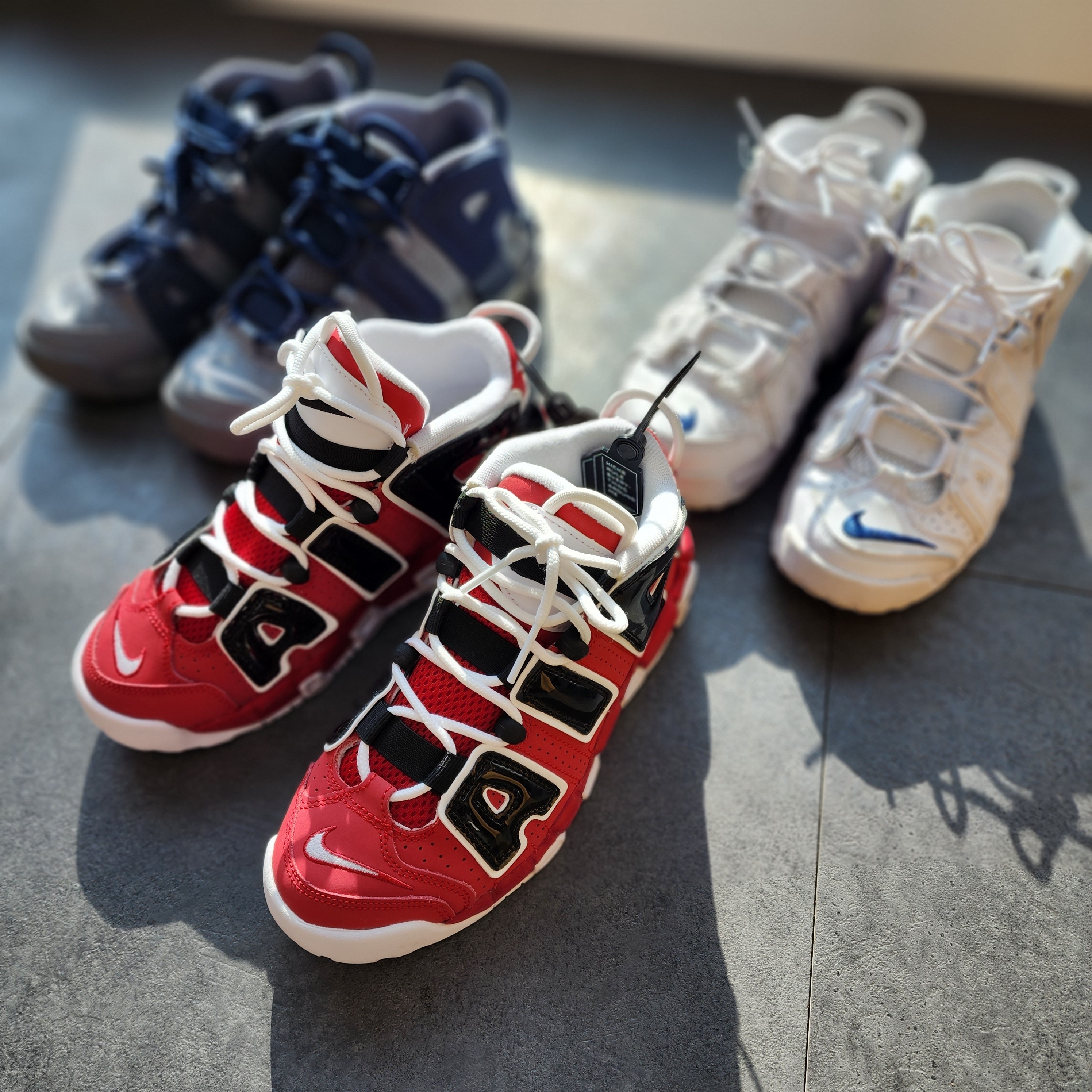 (GS) Nike Air More Uptempo 96 Bulls 2021, (GS) Nike Air More Uptempo 96 Loud and Clear 2021 착용 스타일 - 2