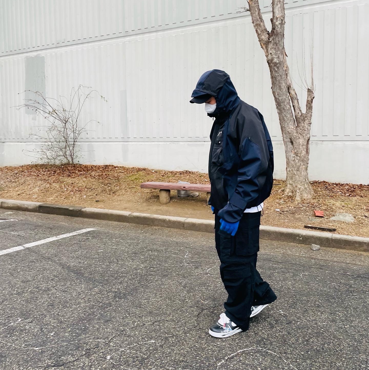 Undermycar Kame Multi Zip Turtle Shell Parka After Midnight - 22FW, Nike x Peaceminusone Air Force 1 Low Para-Noise 착용 스타일 - 2