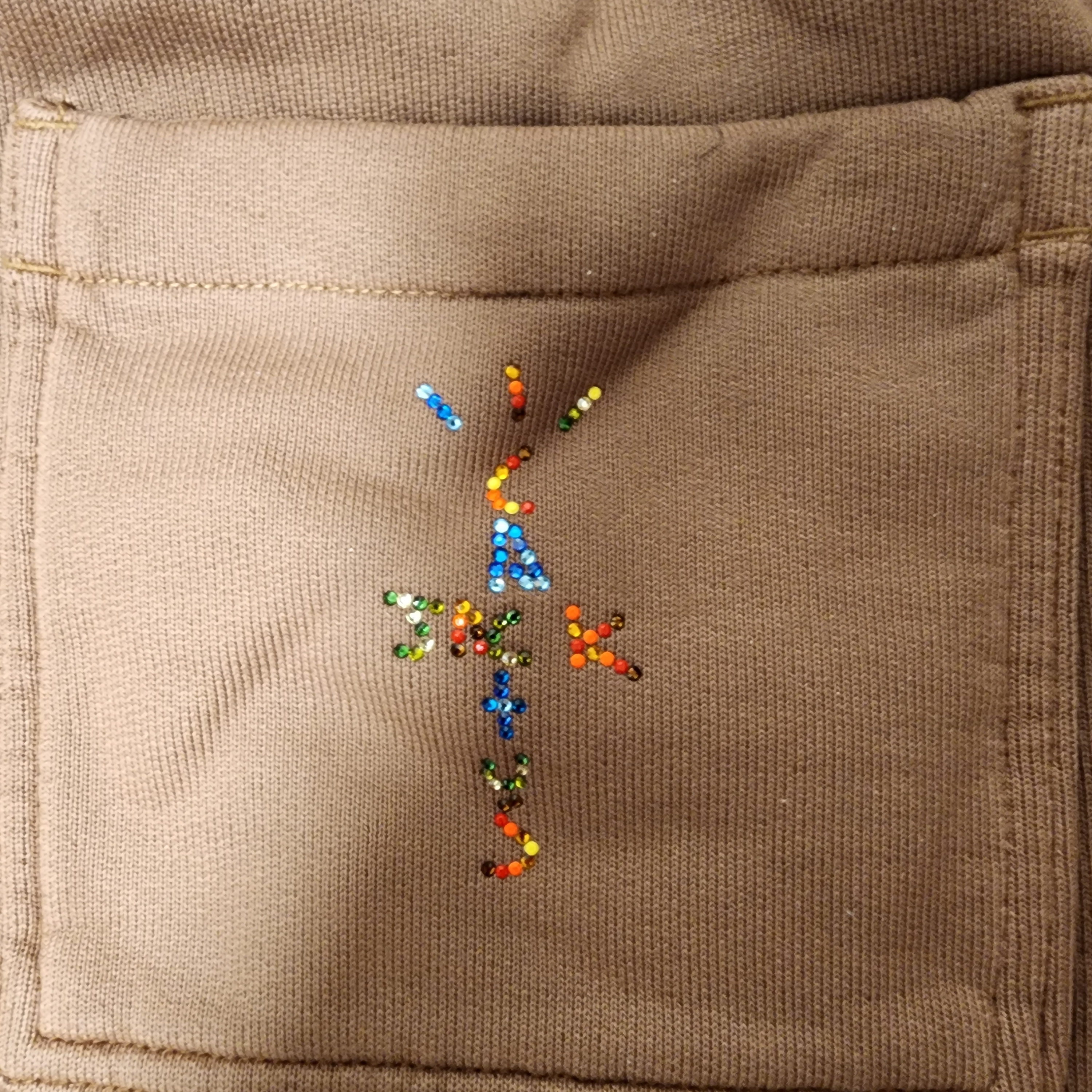 Jordan x Travis Scott Fleece Pants Antique Brown - US/EU 착용 스타일 - 4