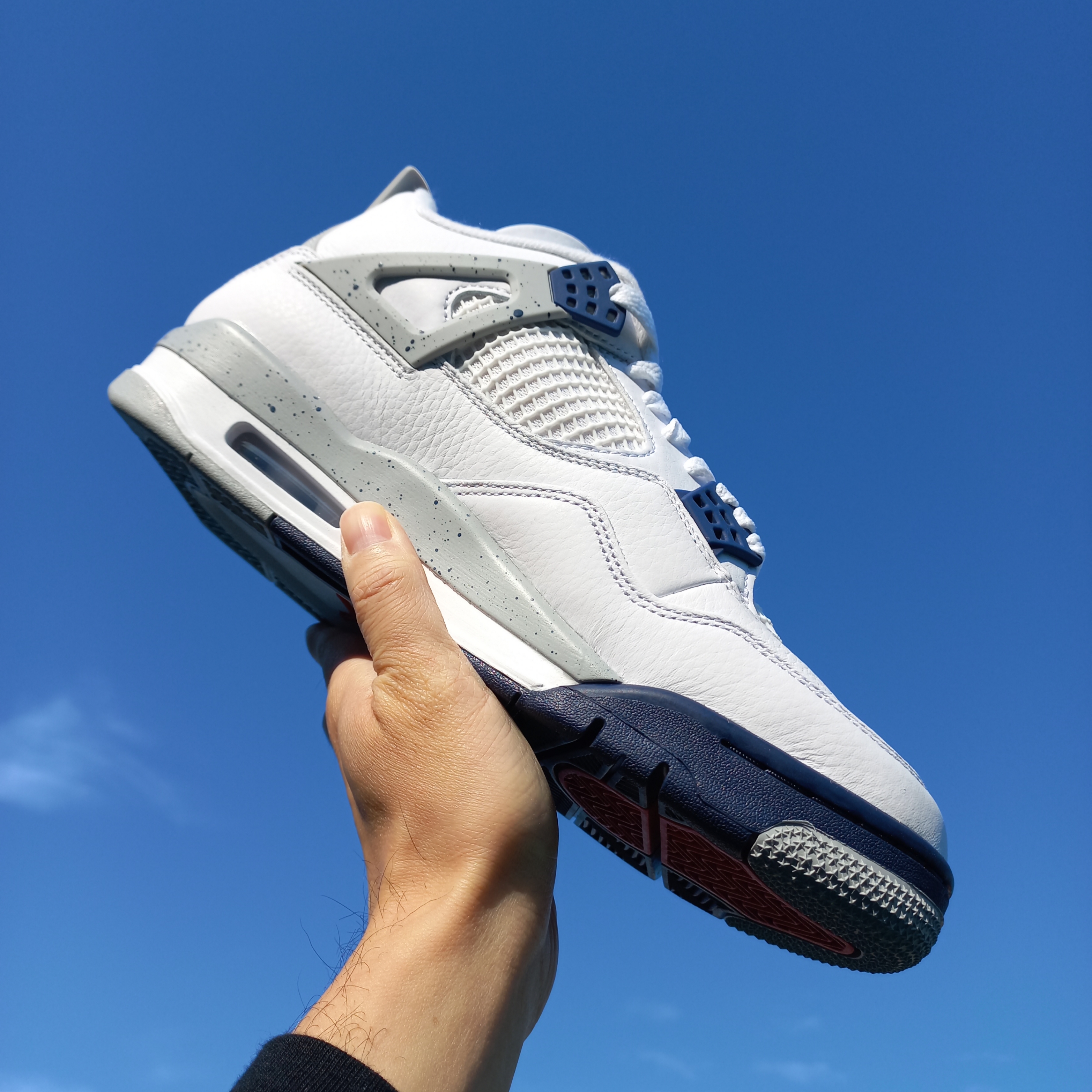 Jordan 4 Retro Midnight Navy 착용 스타일 - 3