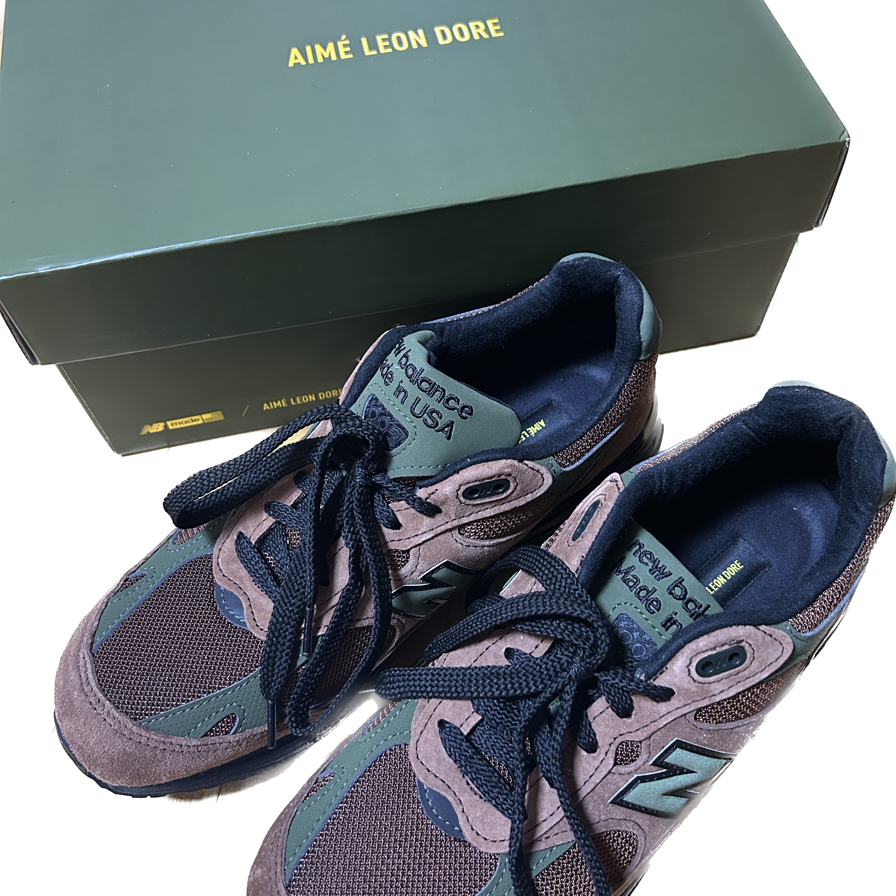 New Balance x Aime Leon Dore 993 Made in USA Brown 착용 스타일