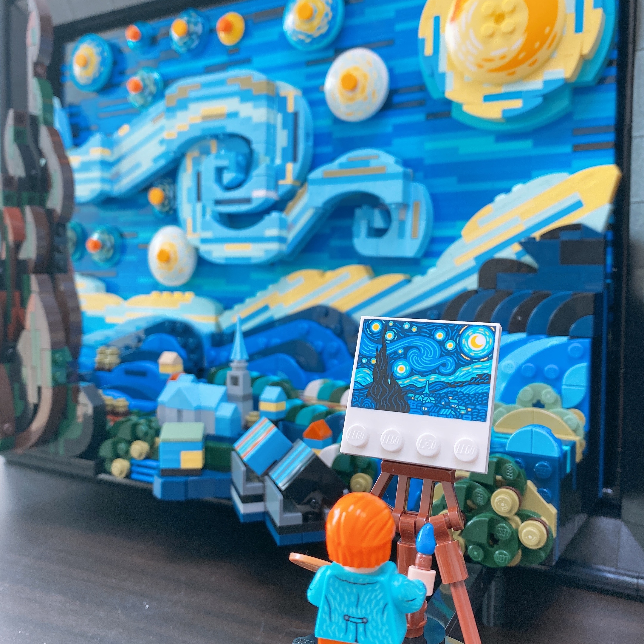 Lego Vincent Van Gogh The Starry Night 착용 스타일 - 2