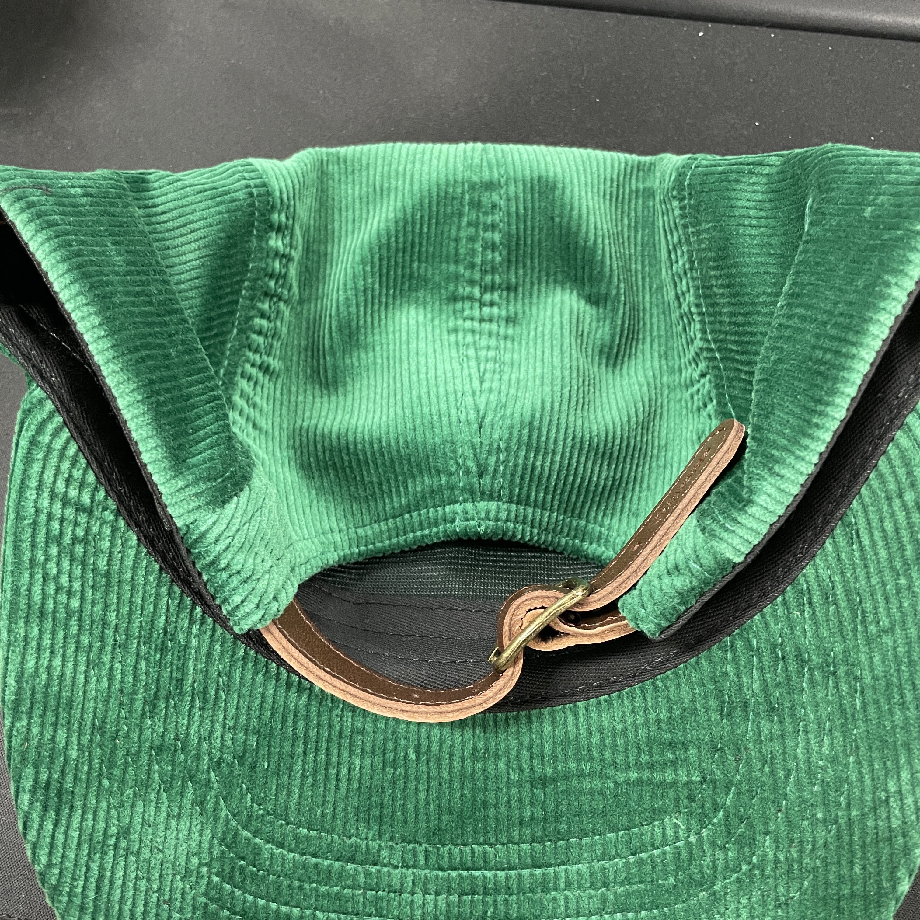 Supreme Corduroy Camp Cap Green - 22FW 착용 스타일 - 2