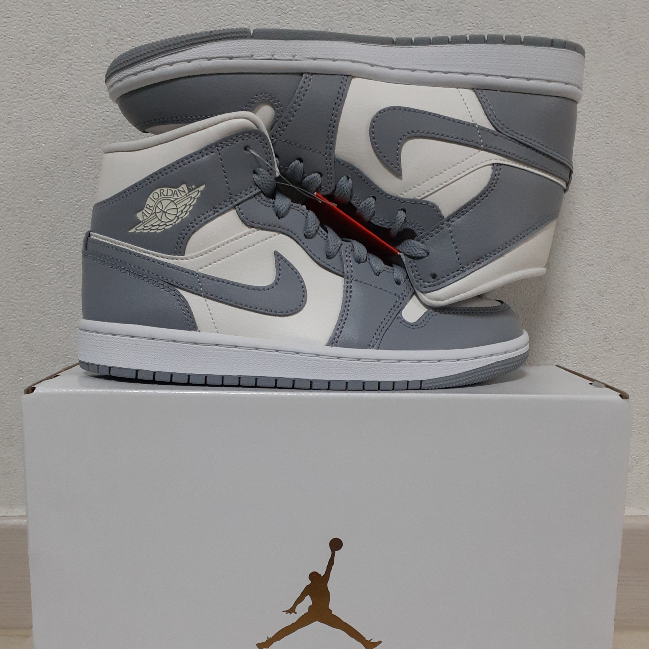 (W) Jordan 1 Mid Sail Stealth 착용 스타일 - 2