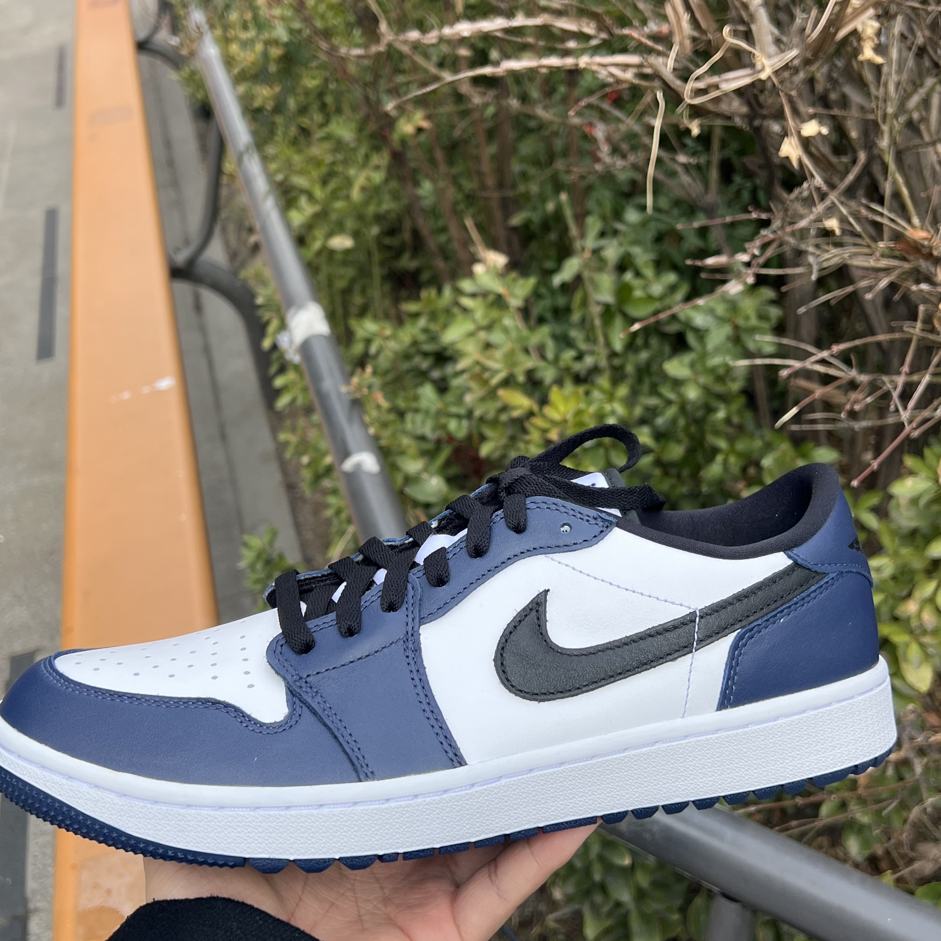 Jordan 1 Low Golf Midnight Navy 착용 스타일