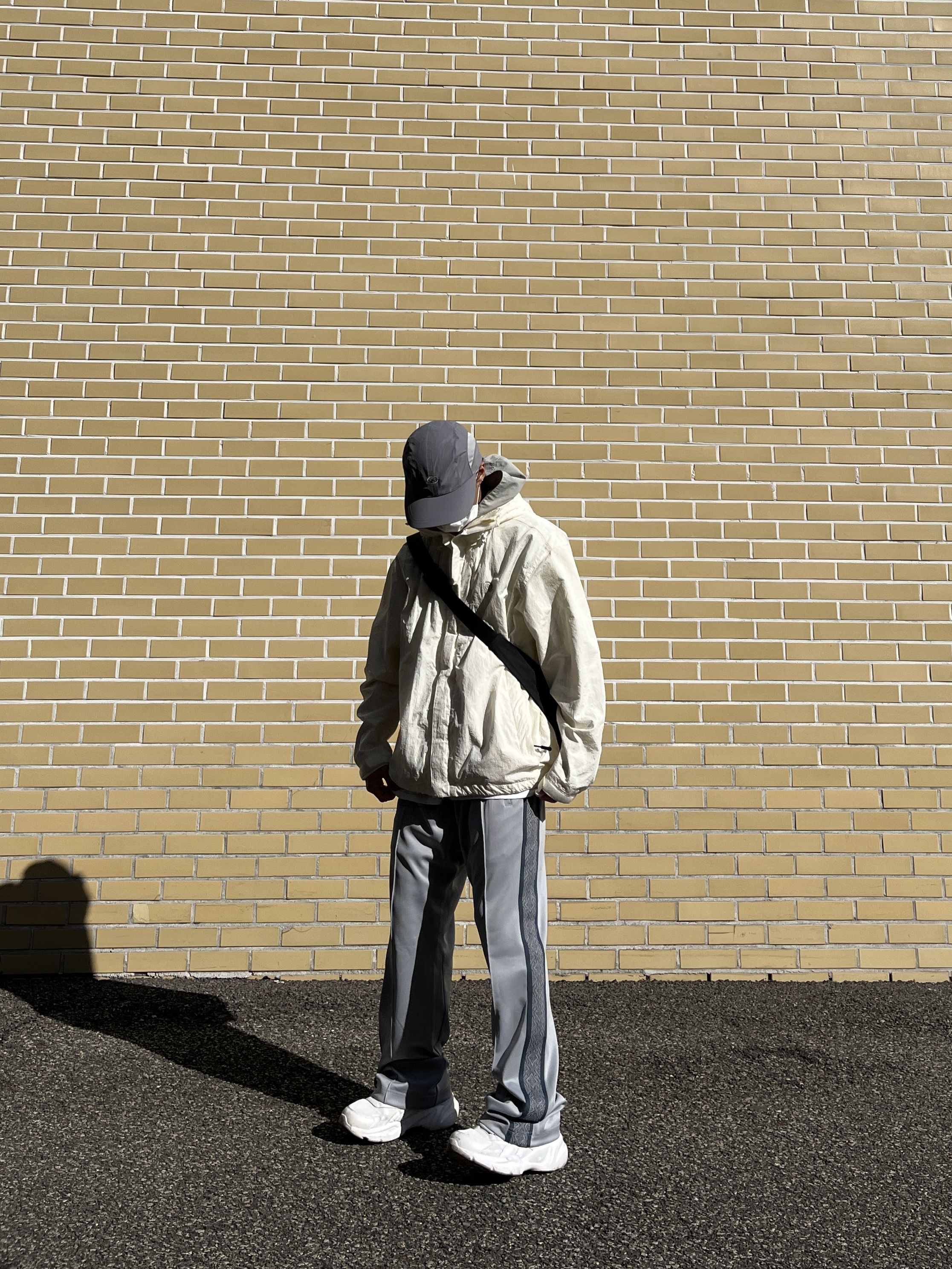 Sansan Gear Nylon Wing Cap Grey - 22FW 착용 스타일 - 2