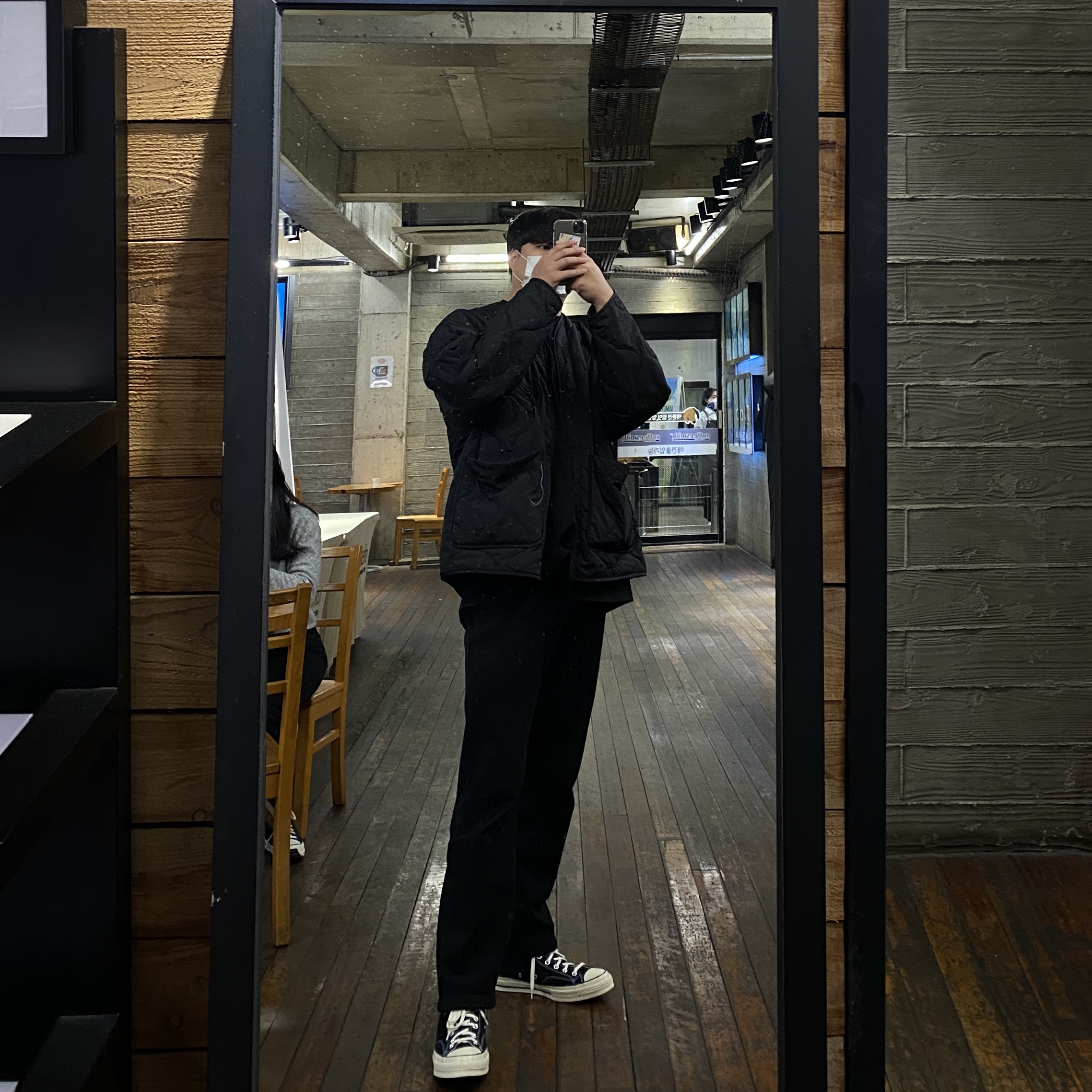 Converse Chuck 70 Hi Black 착용 스타일
