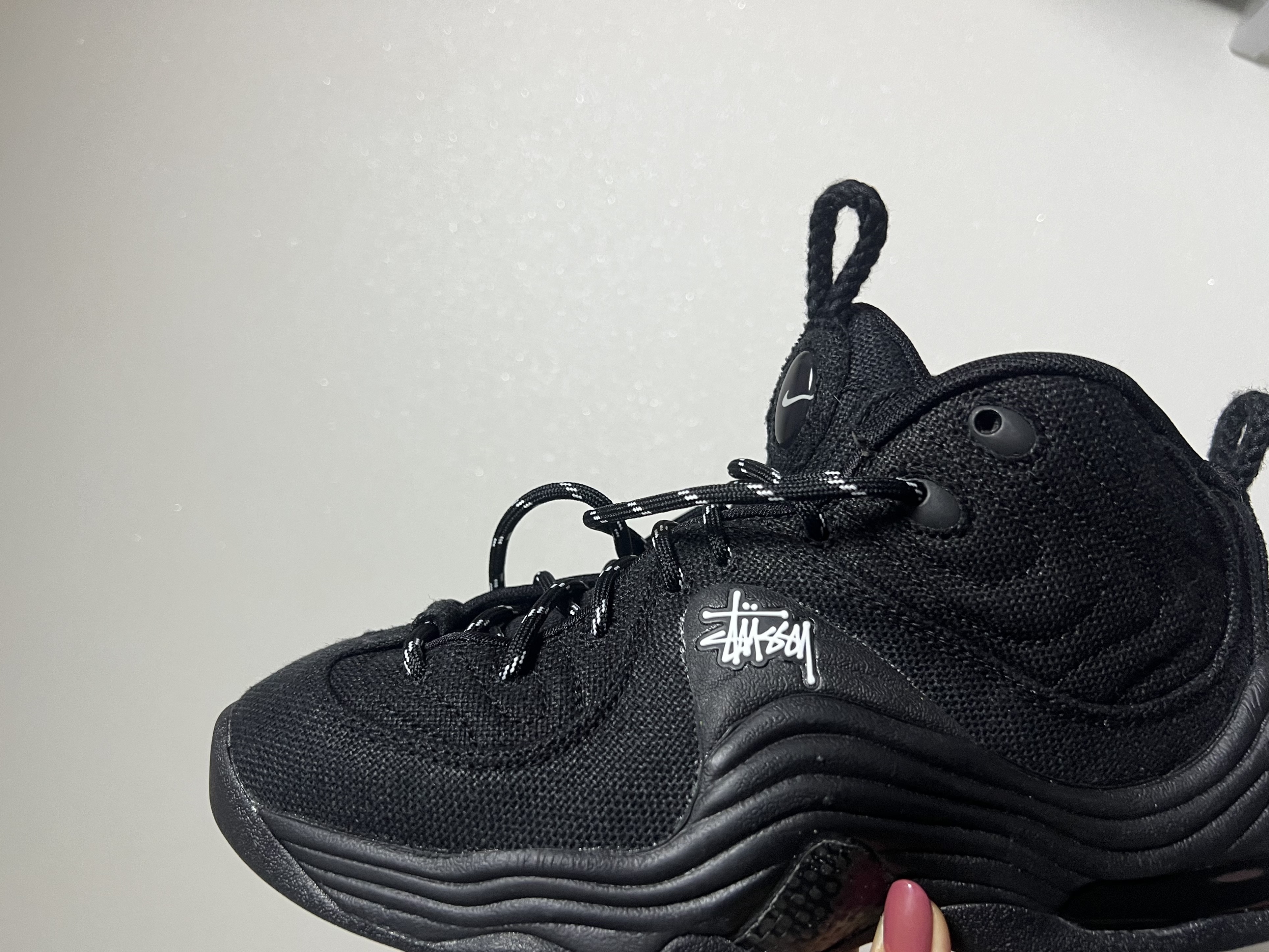 Nike x Stussy Air Penny II Black 착용 스타일 - 1