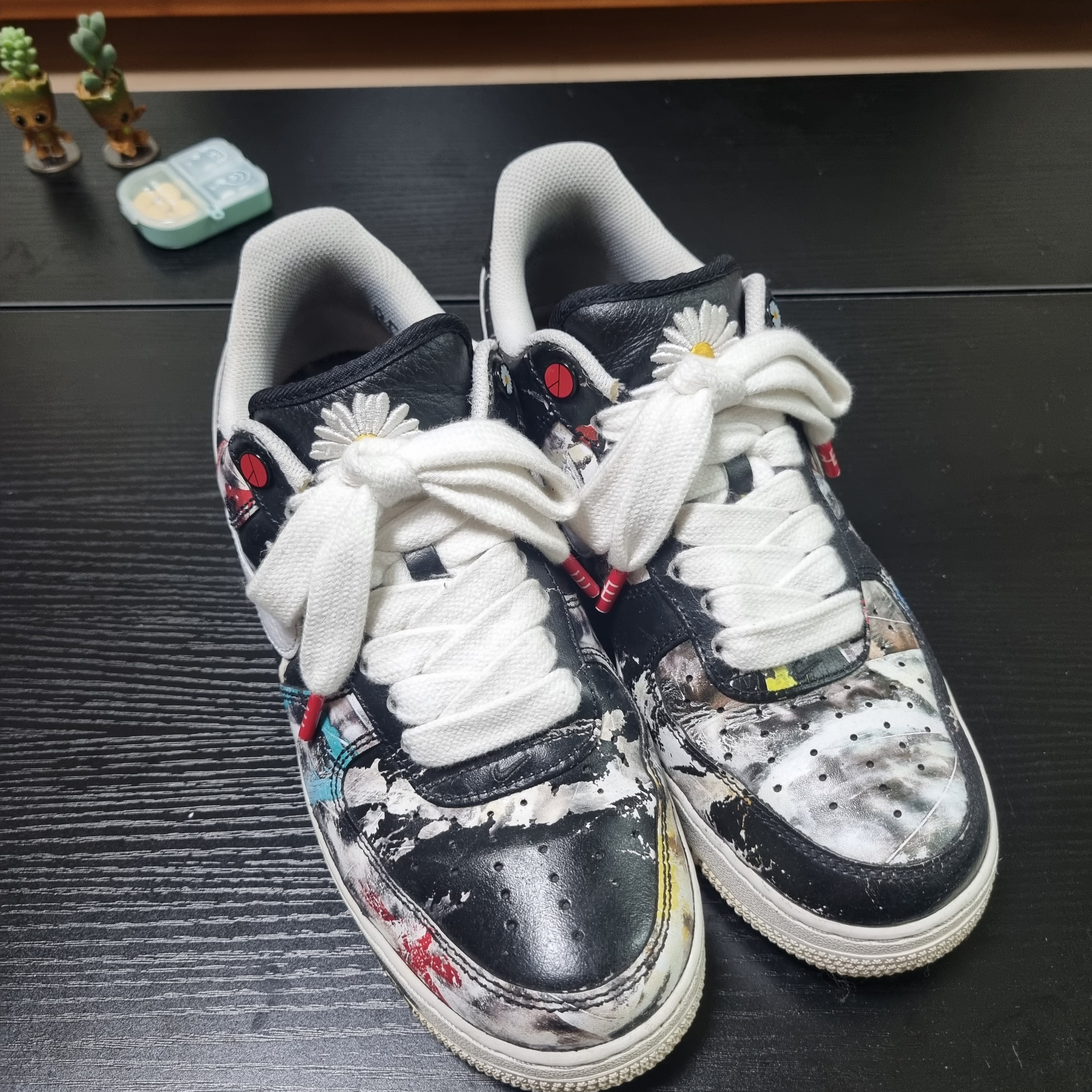 Nike x Peaceminusone Air Force 1 Low Para-Noise 착용 스타일