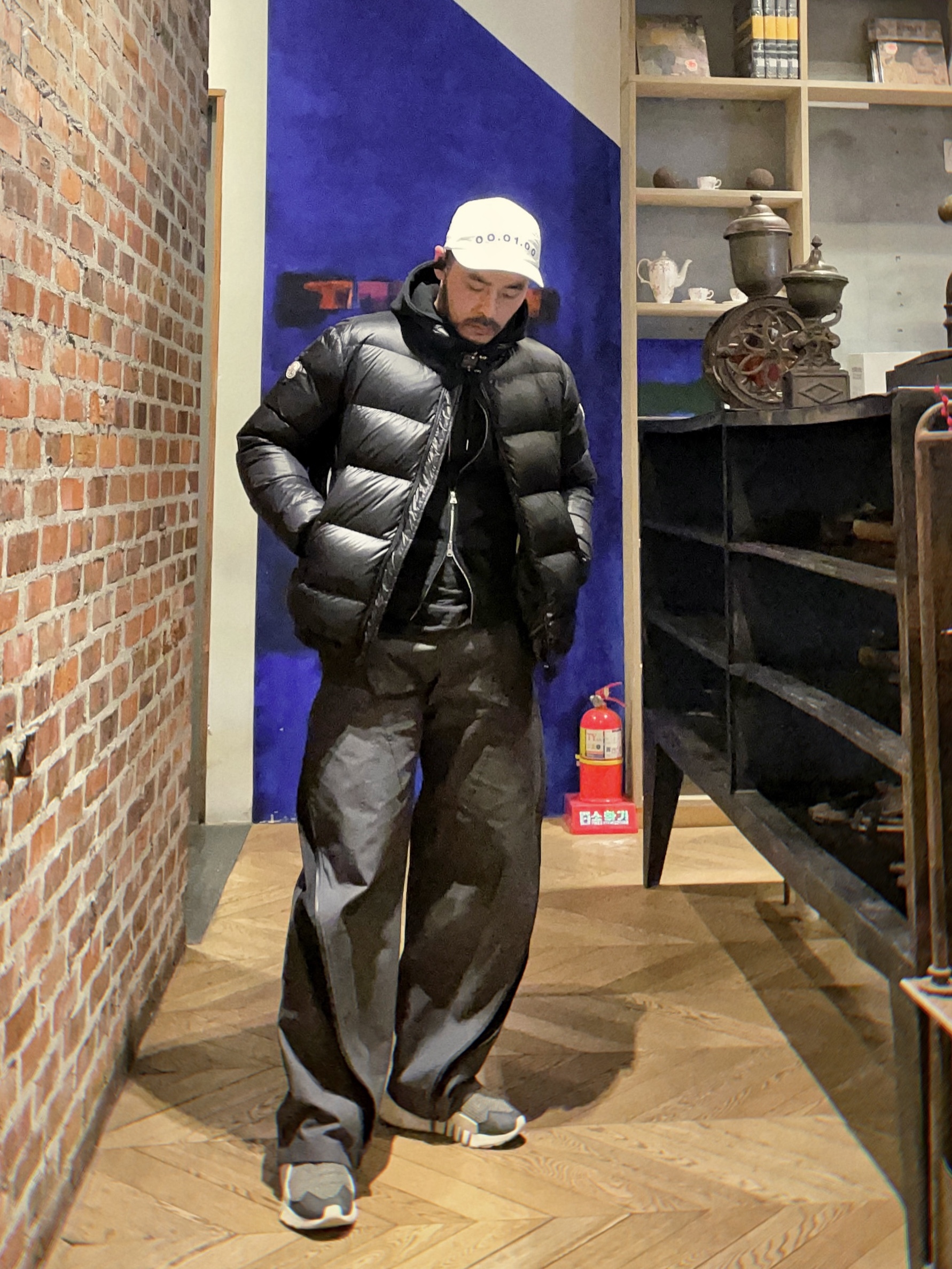 Y-3 Ayero Black White 착용 스타일
