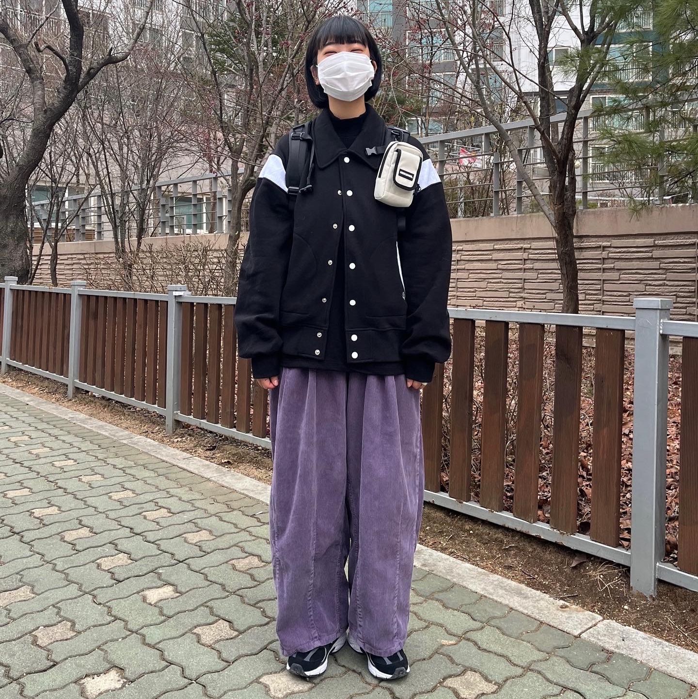 New Balance 530 Black Phantom 착용 스타일