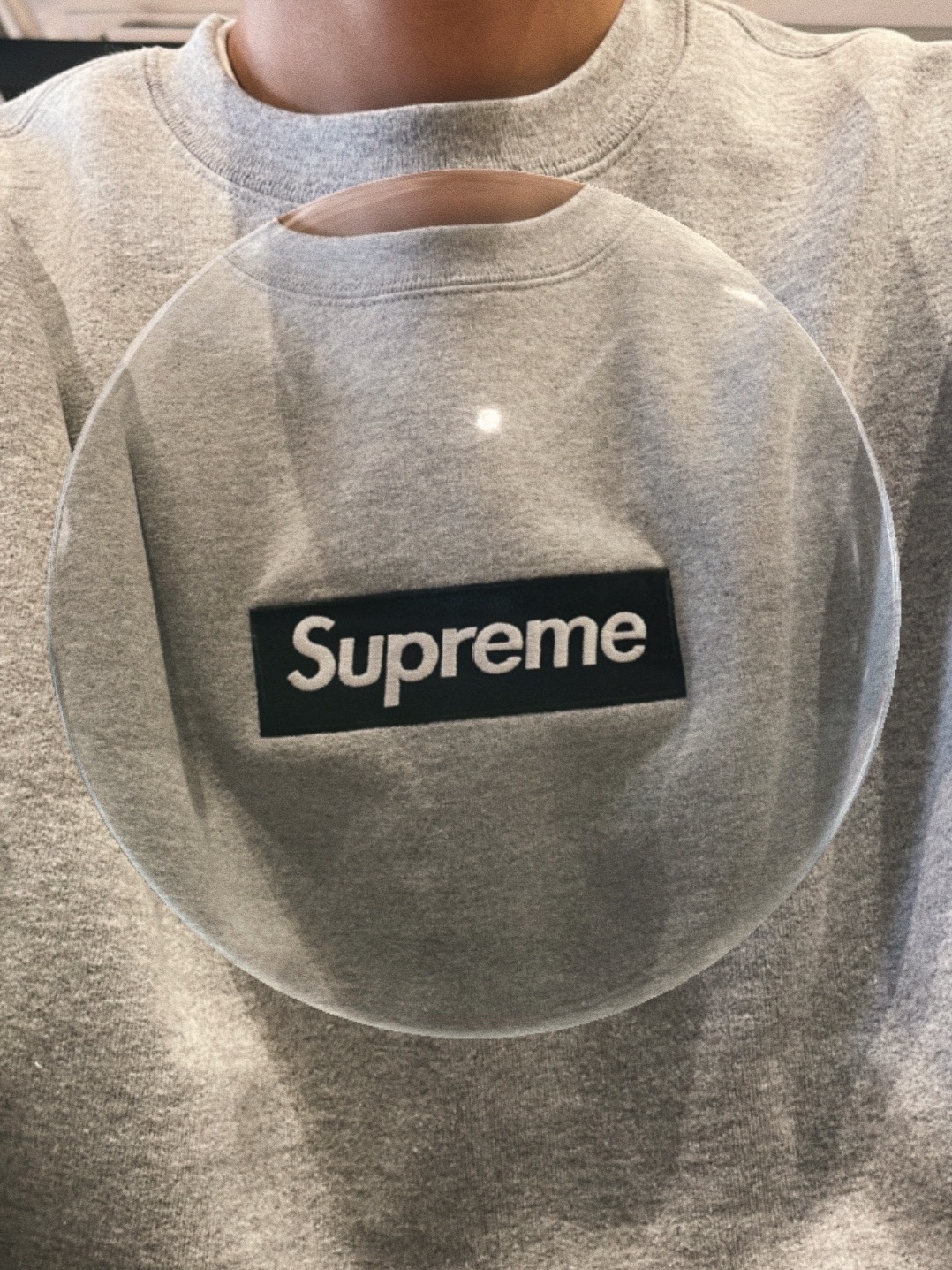 Balenciaga Steroid Derby Black, Supreme Box Logo Crewneck Heather Grey - 22FW 착용 스타일 - 4