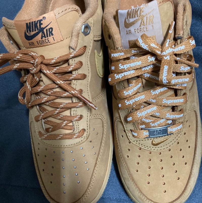 Nike Air Force 1 '07 WB Flax, Nike x Supreme Air Force 1 Low Flax 착용 스타일 - 2