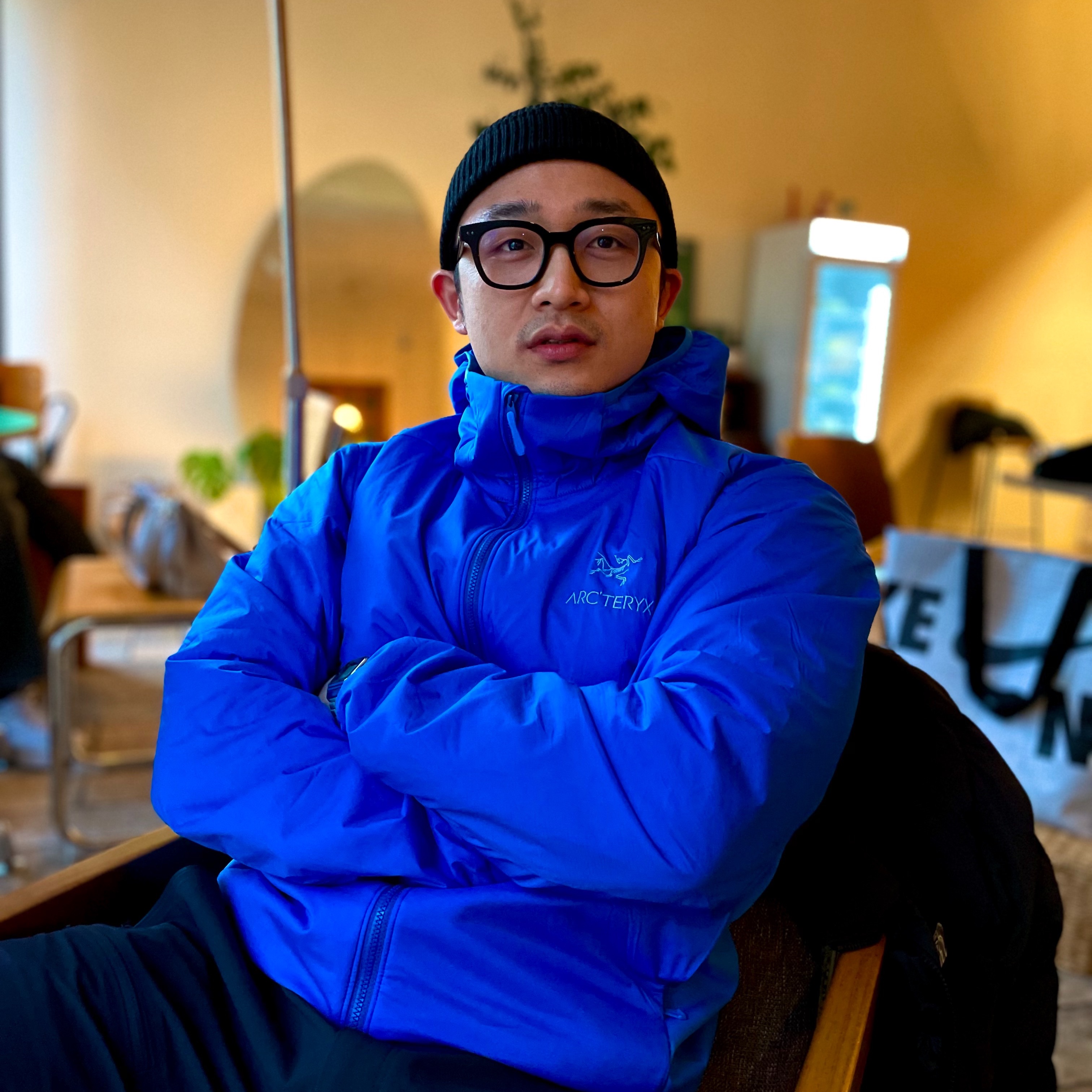 Arc'teryx Atom LT Hoody Fluidity, Salomon ACS Pro ADV Vanilla Lunar Rock 착용 스타일 - 1