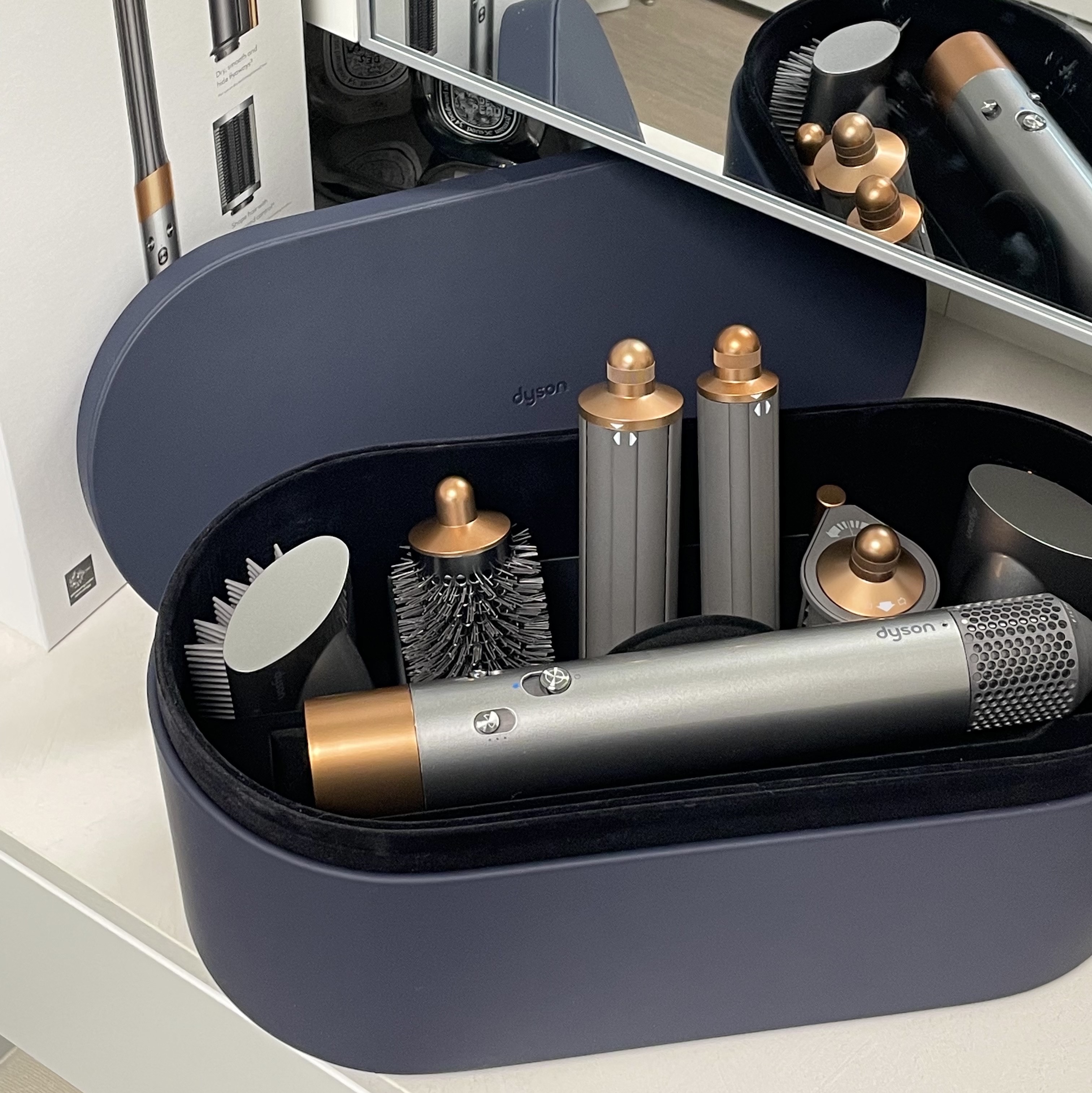 Dyson Airwrap Multi Styler Complete Long Nickel Copper (Korean Ver.) 착용 스타일