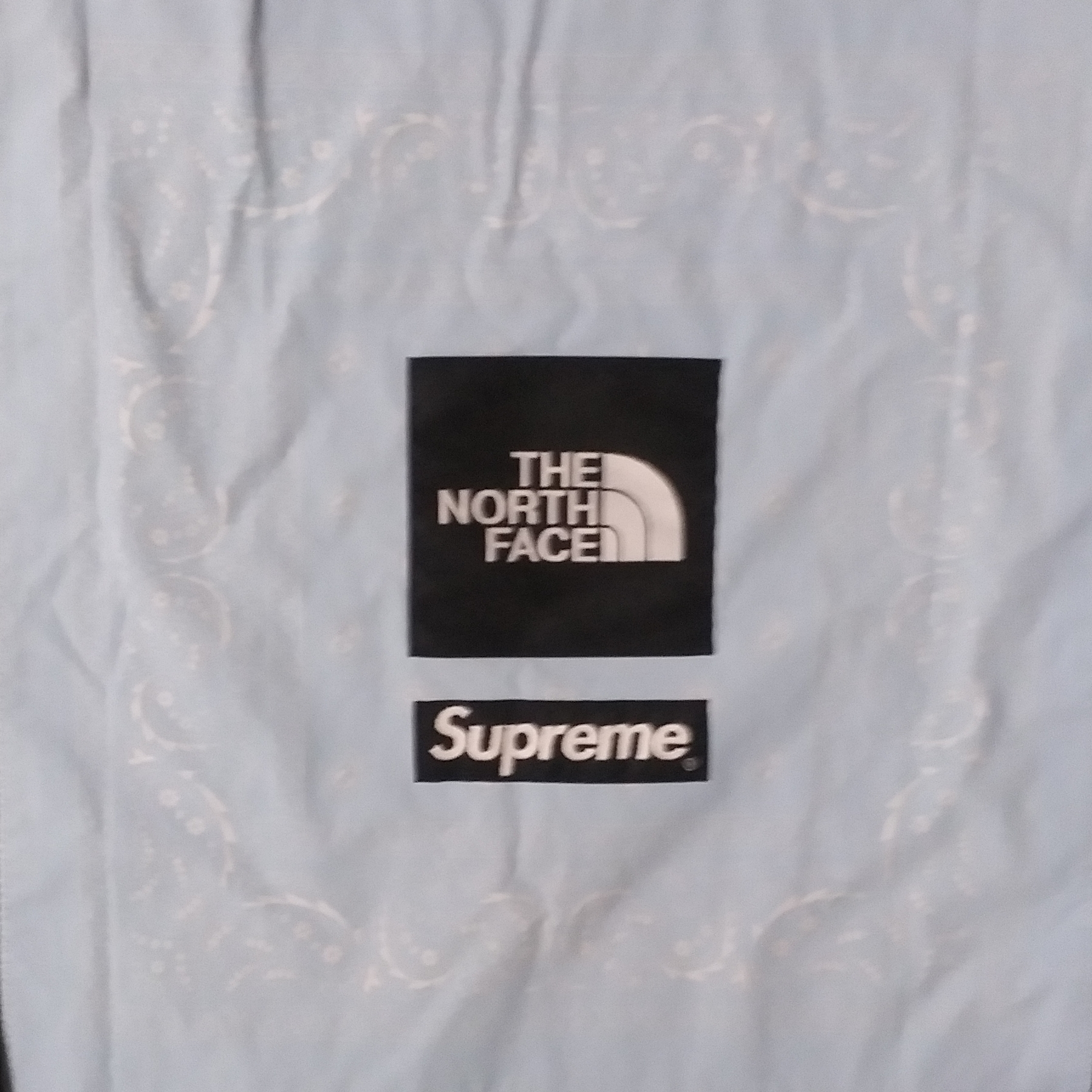 Supreme x The North Face Bandana T-Shirt Black - 22SS 착용 스타일
