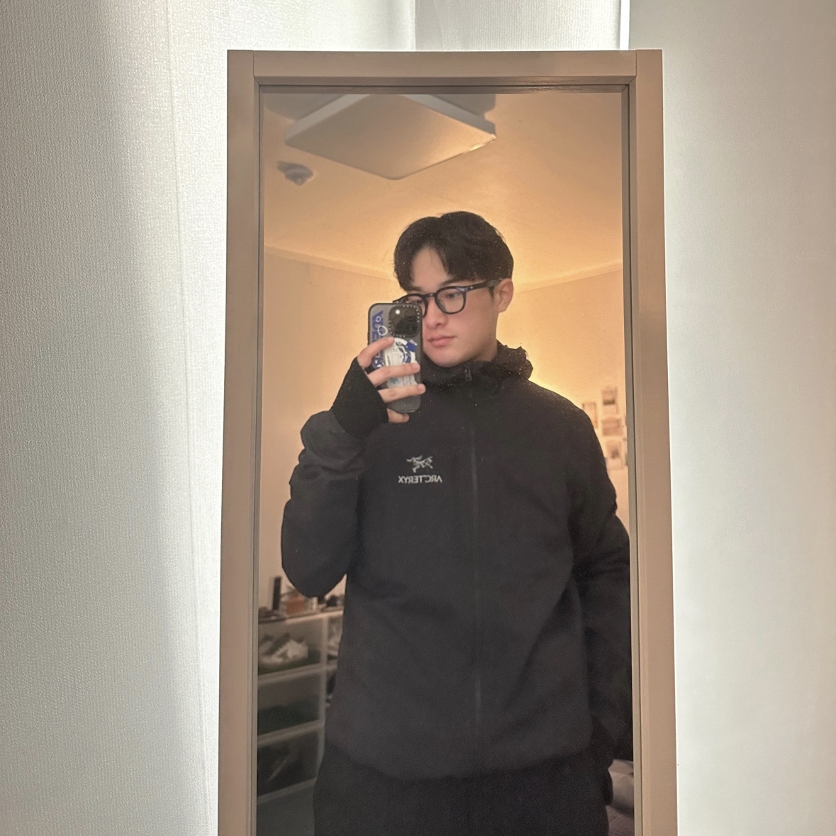 Arc'teryx Squamish Hoody Black 착용 스타일