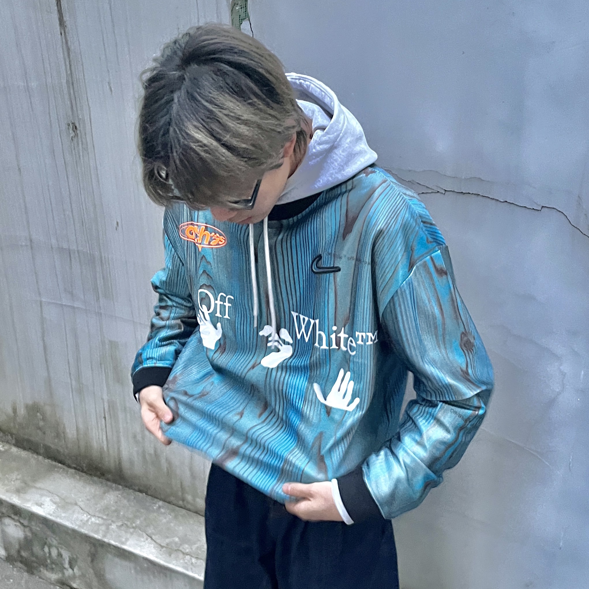 Nike x Off-White NRG Jersey Imperial Blue - Asia 착용 스타일 - 1