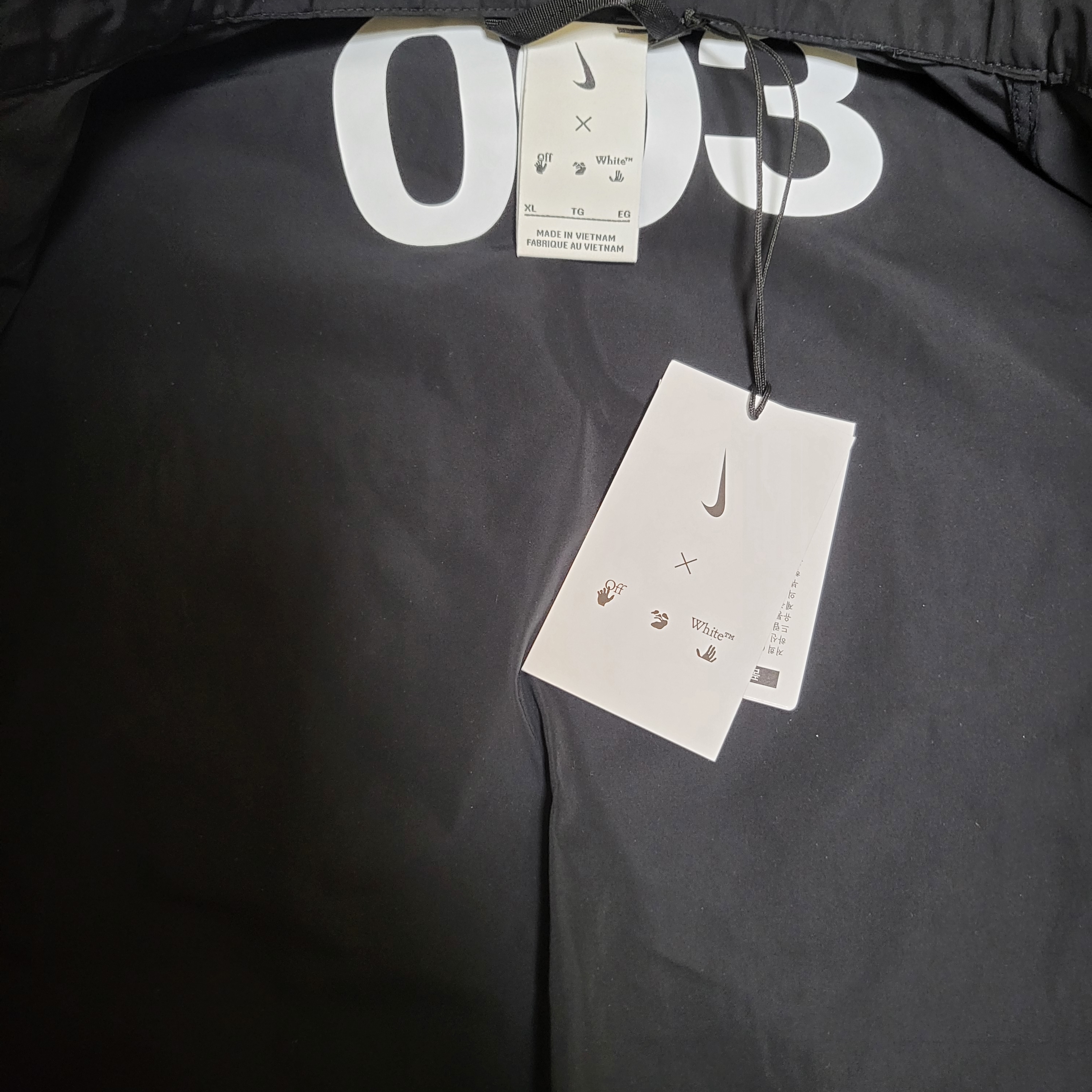 Nike x Off-White NRG Track Jacket Black - Asia 착용 스타일