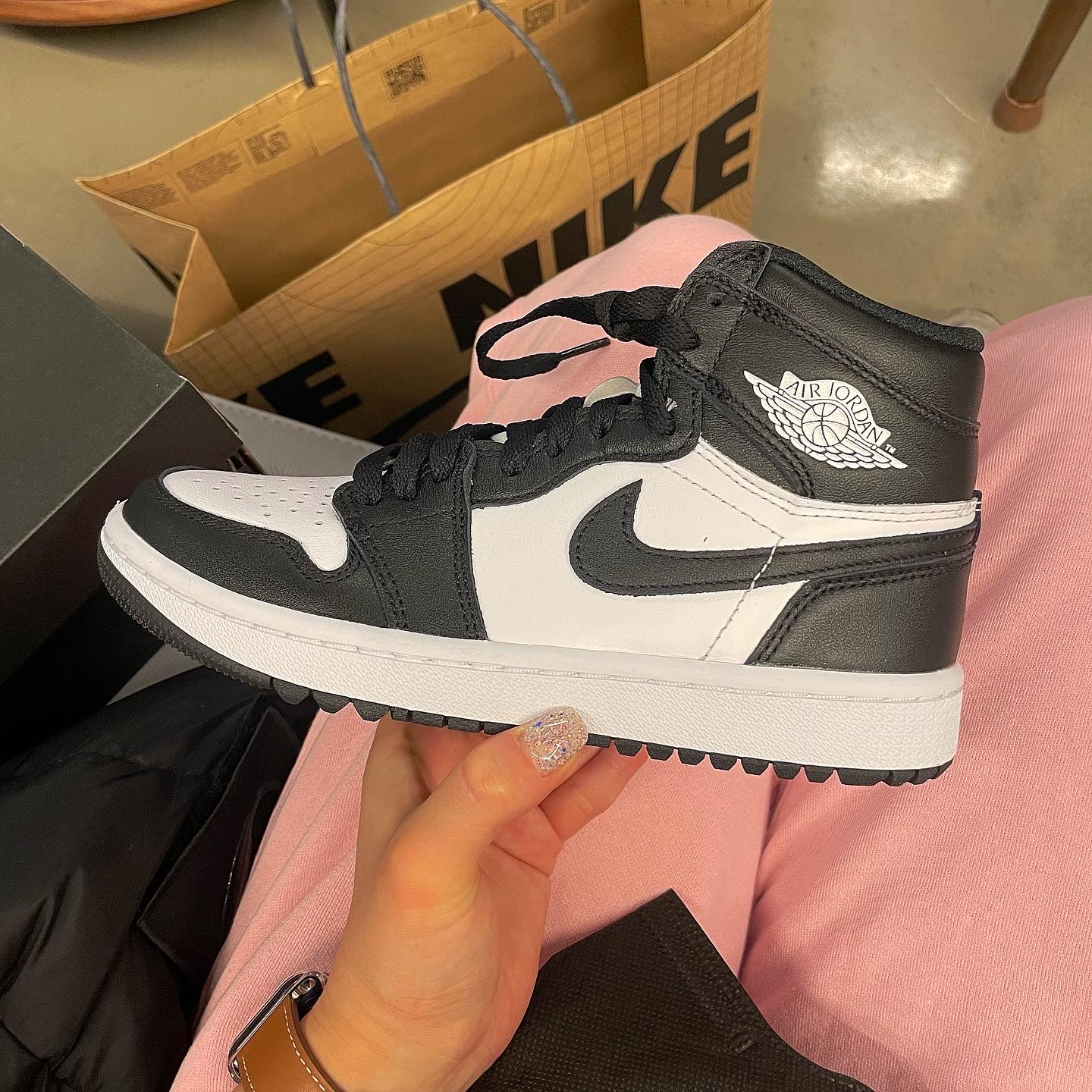Jordan 1 High Golf White Black 착용 스타일