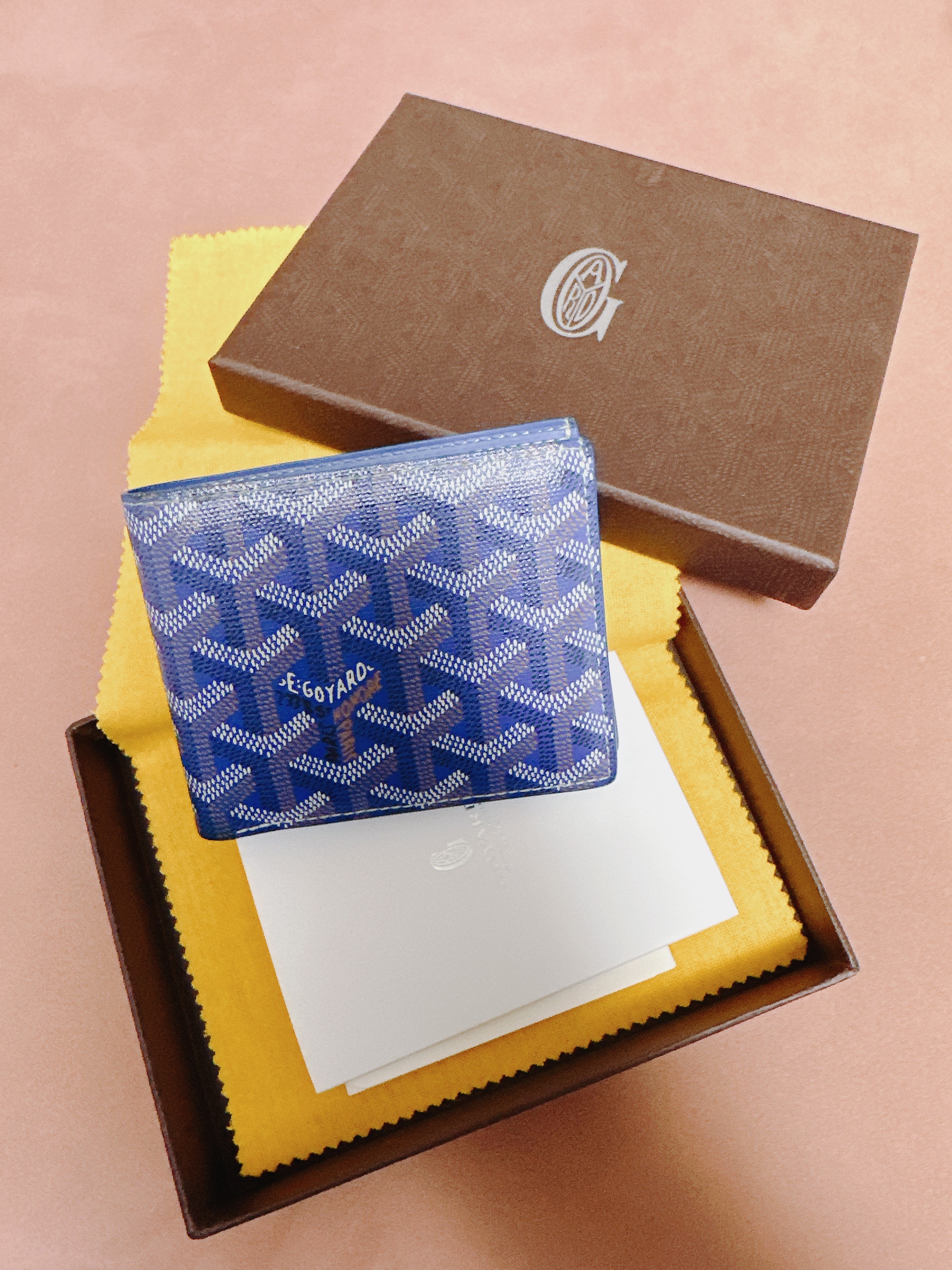 Goyard Victoire Wallet Blue 착용 스타일 - 2
