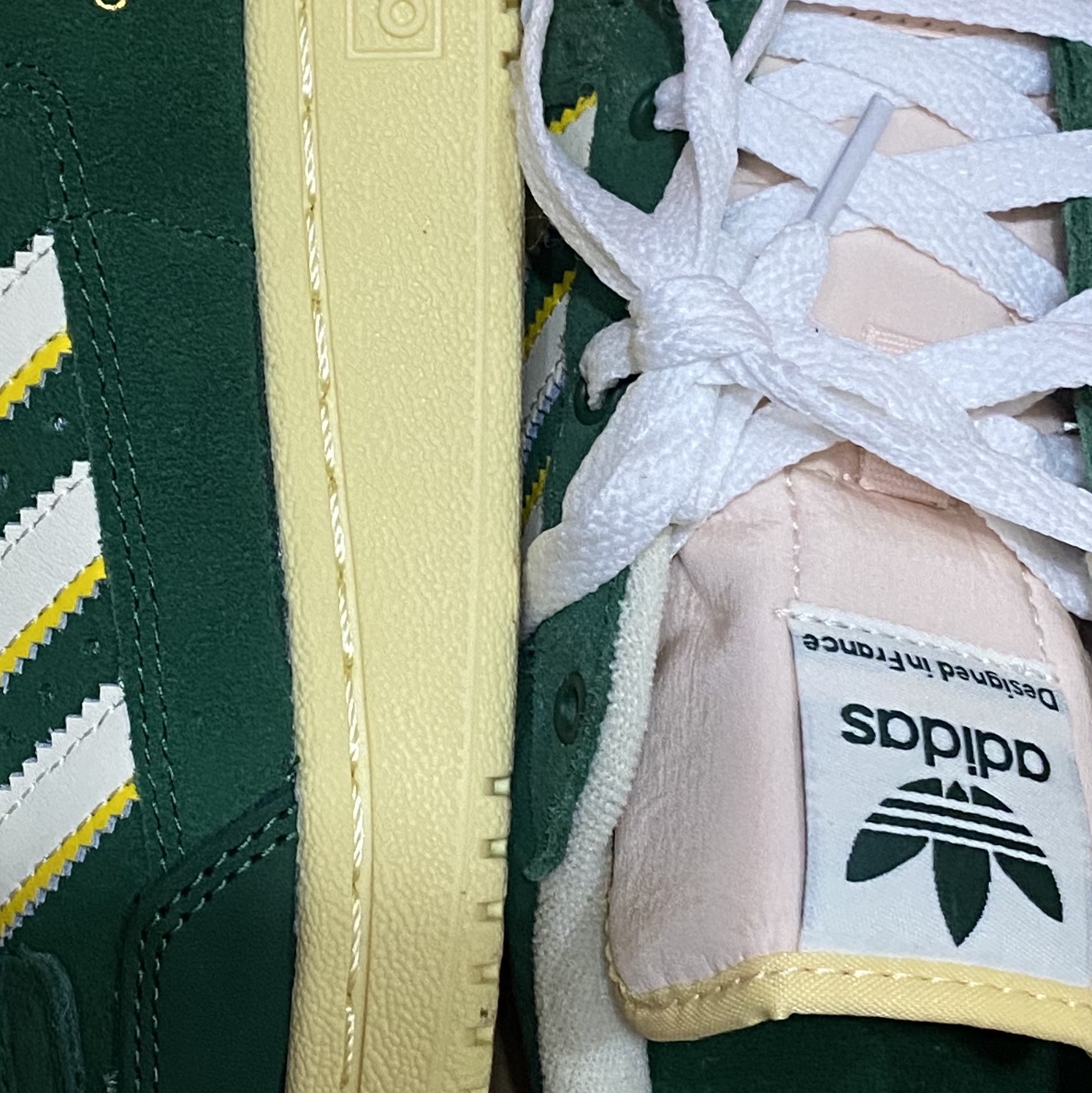 Adidas Centennial 85 Low Collegiate Green Cream White 착용 스타일