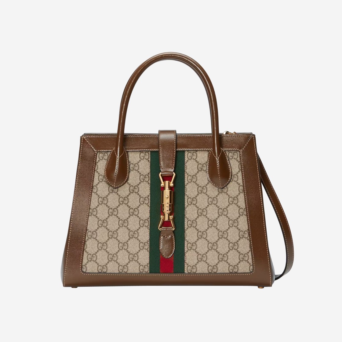 Gucci Jackie 1961 Medium Tote Bag Beige Ebony 상세 이미지 1