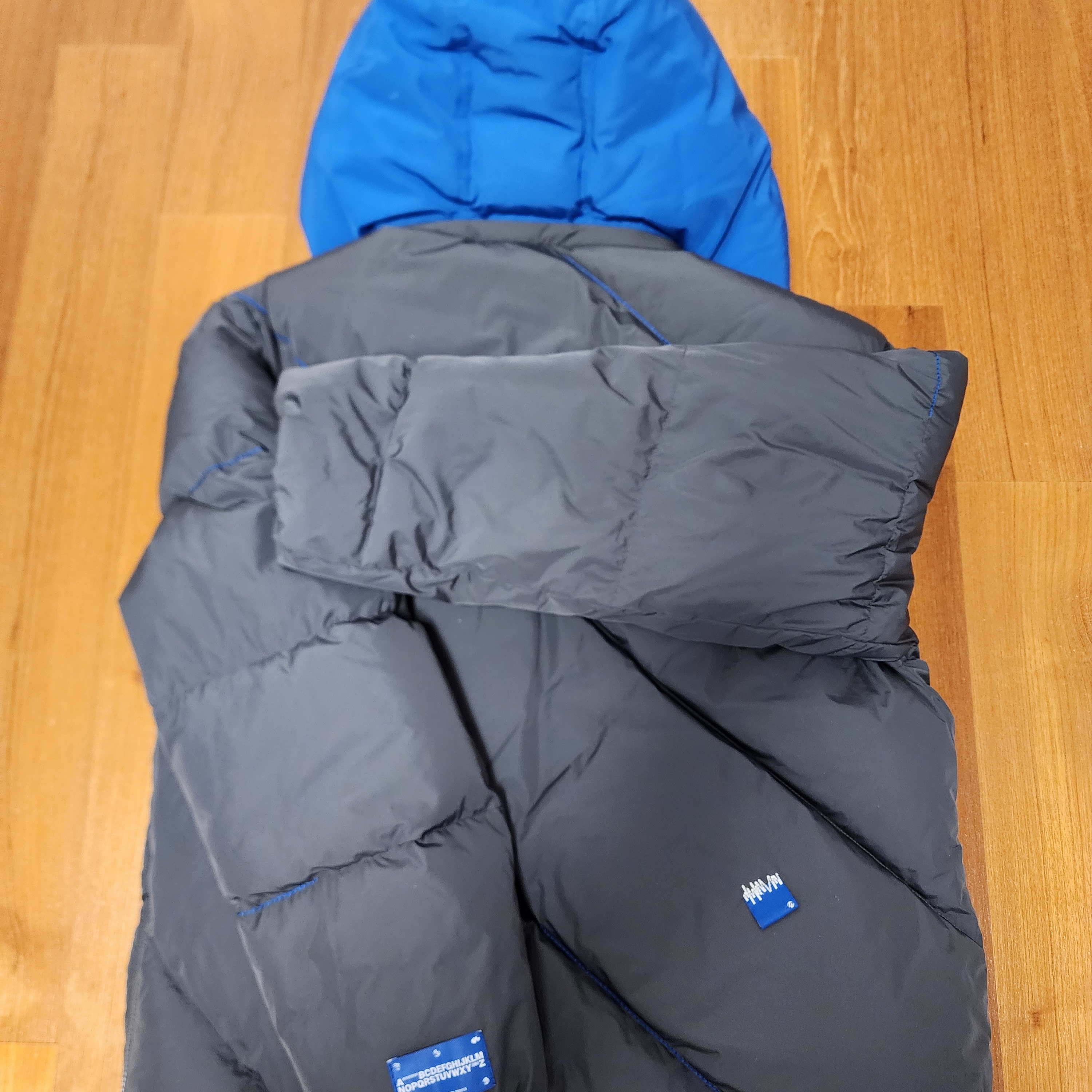 Zara x Ader Error Oversize Puffer Jacket Grey 착용 스타일 - 2